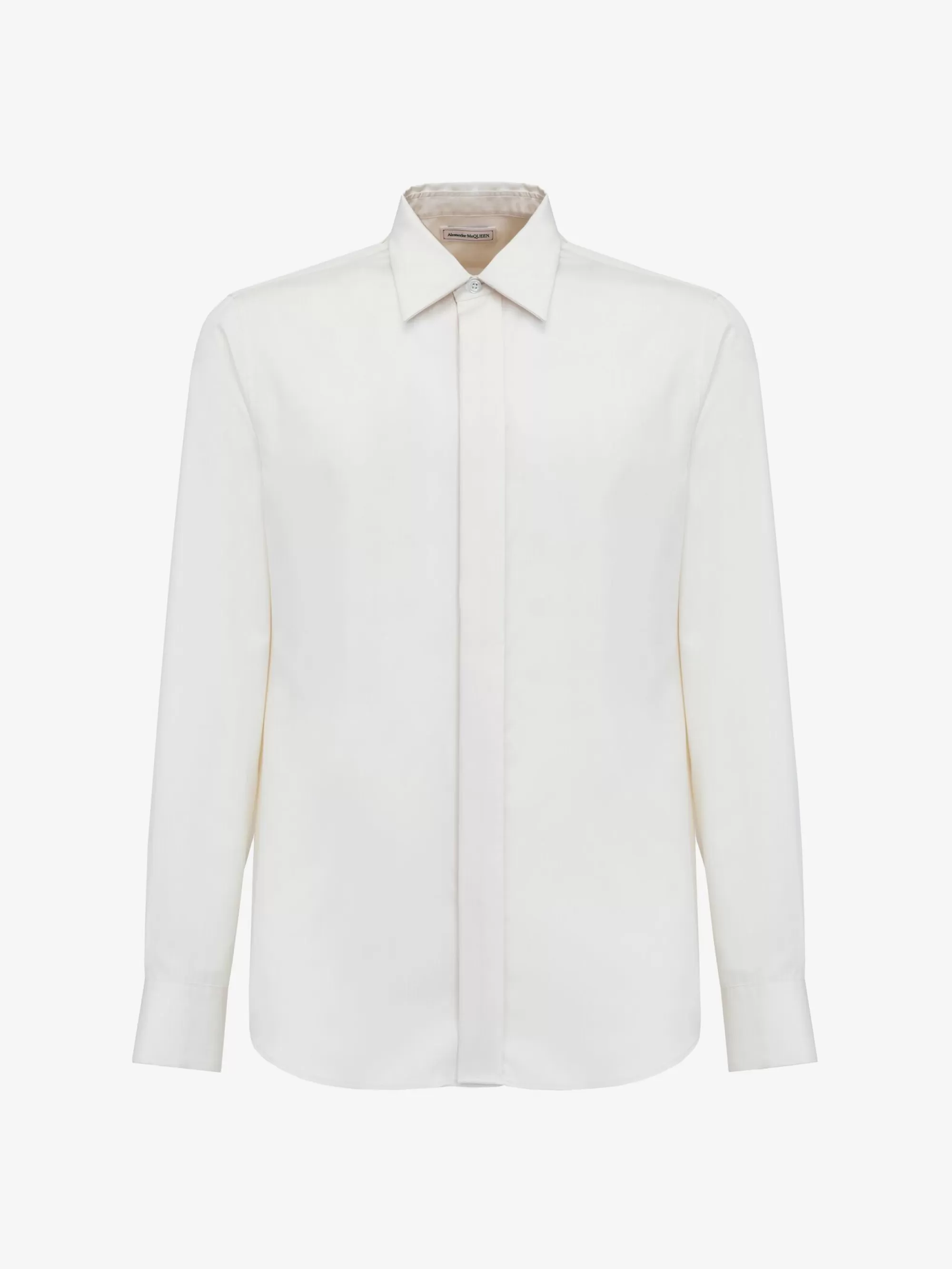 Men's Concealed Placket Shirt in >Alexander McQueen Online