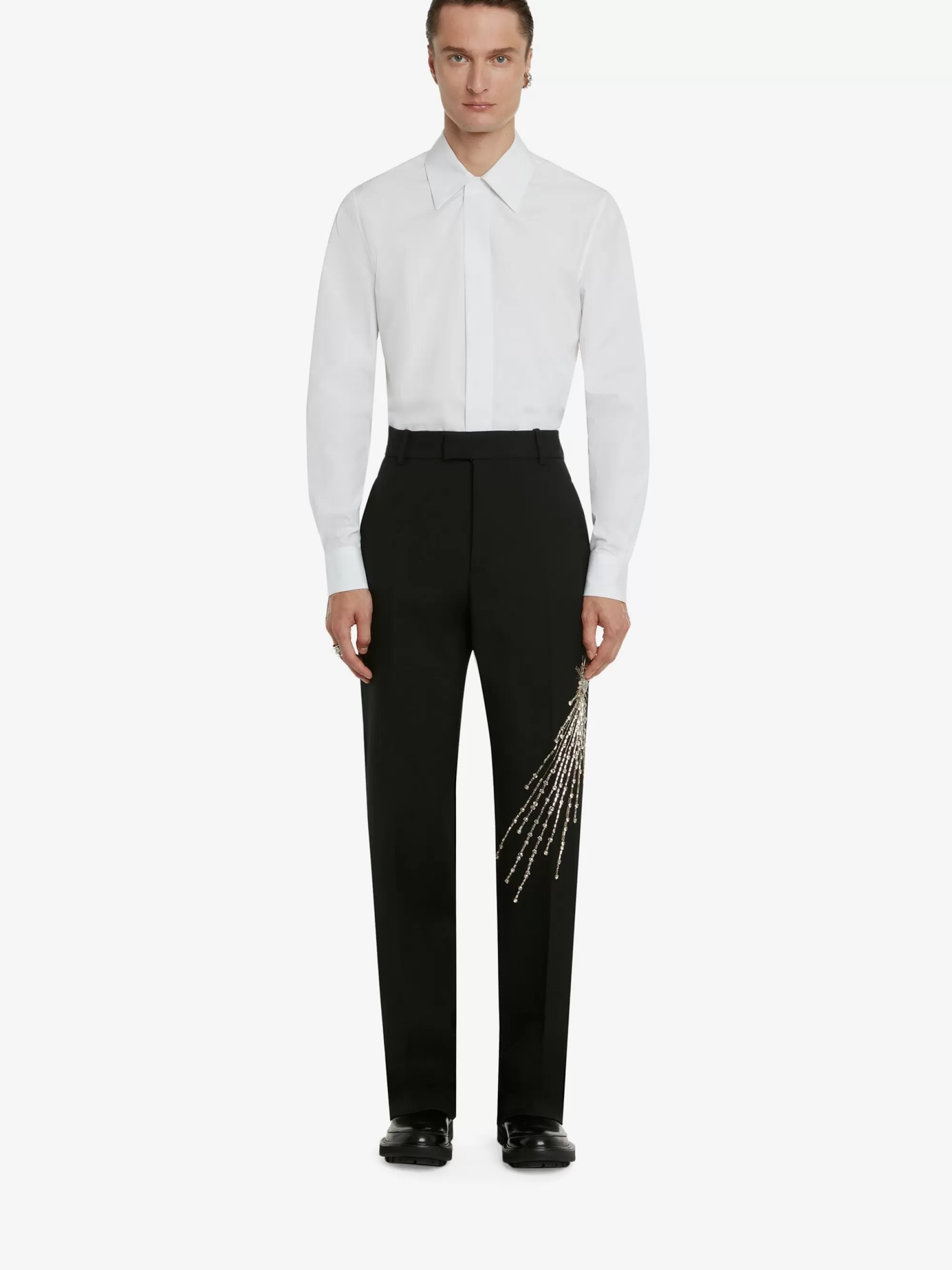 Men's Cotton Poplin Shirt in >Alexander McQueen Clearance