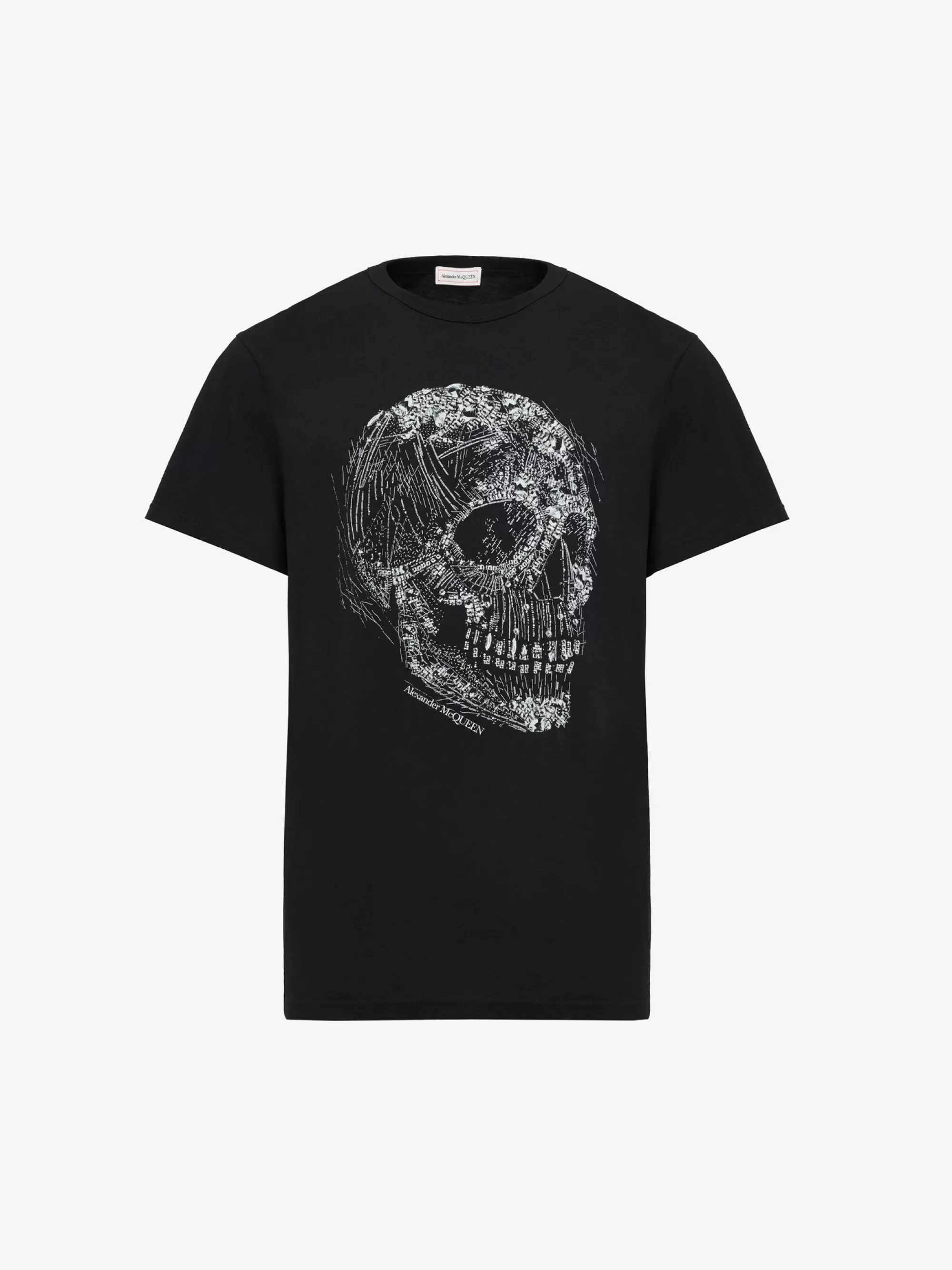 Men's Crystal Skull T-shirt in >Alexander McQueen Best Sale