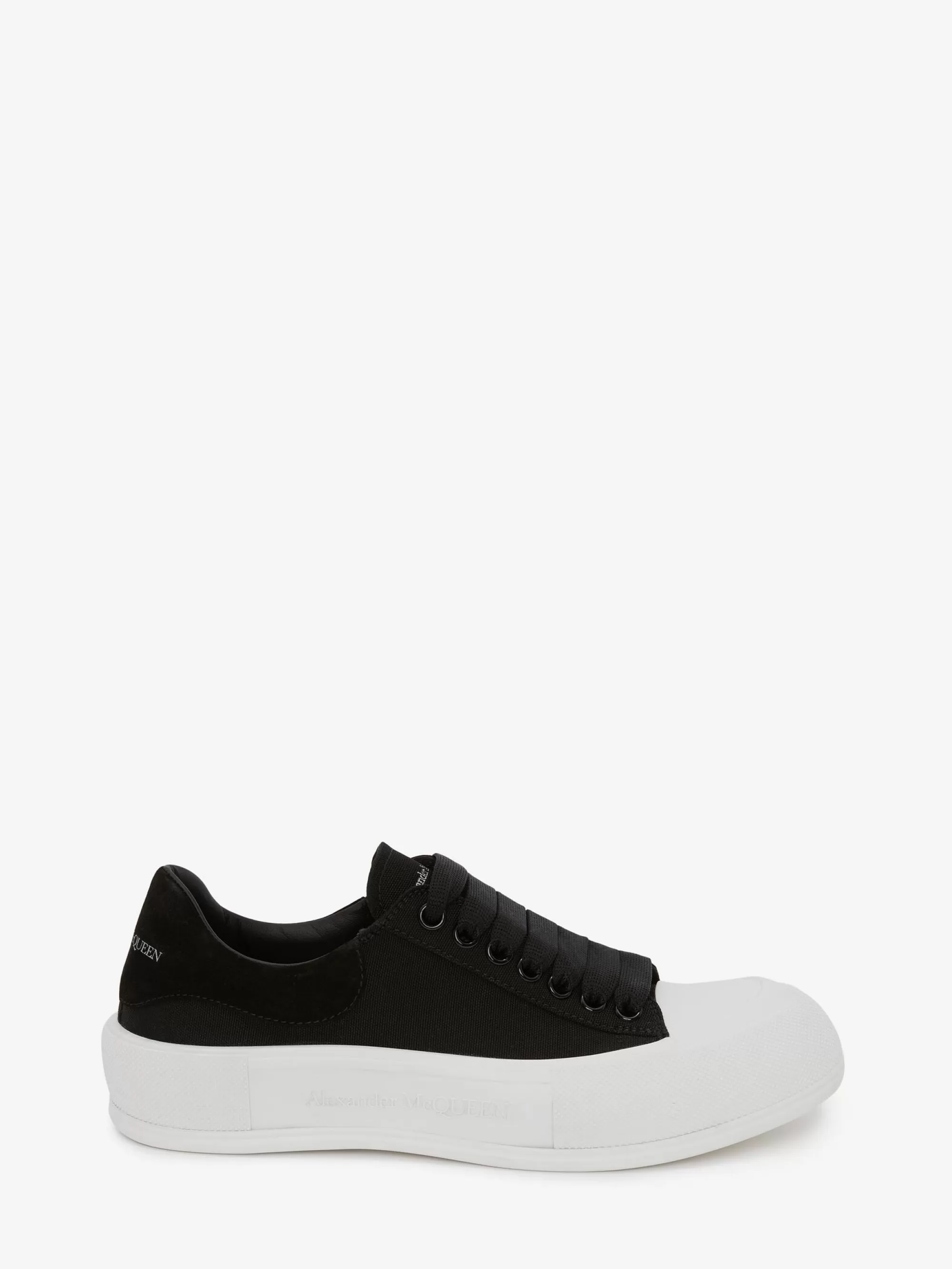 Men's Deck Lace Up Plimsoll in >Alexander McQueen New