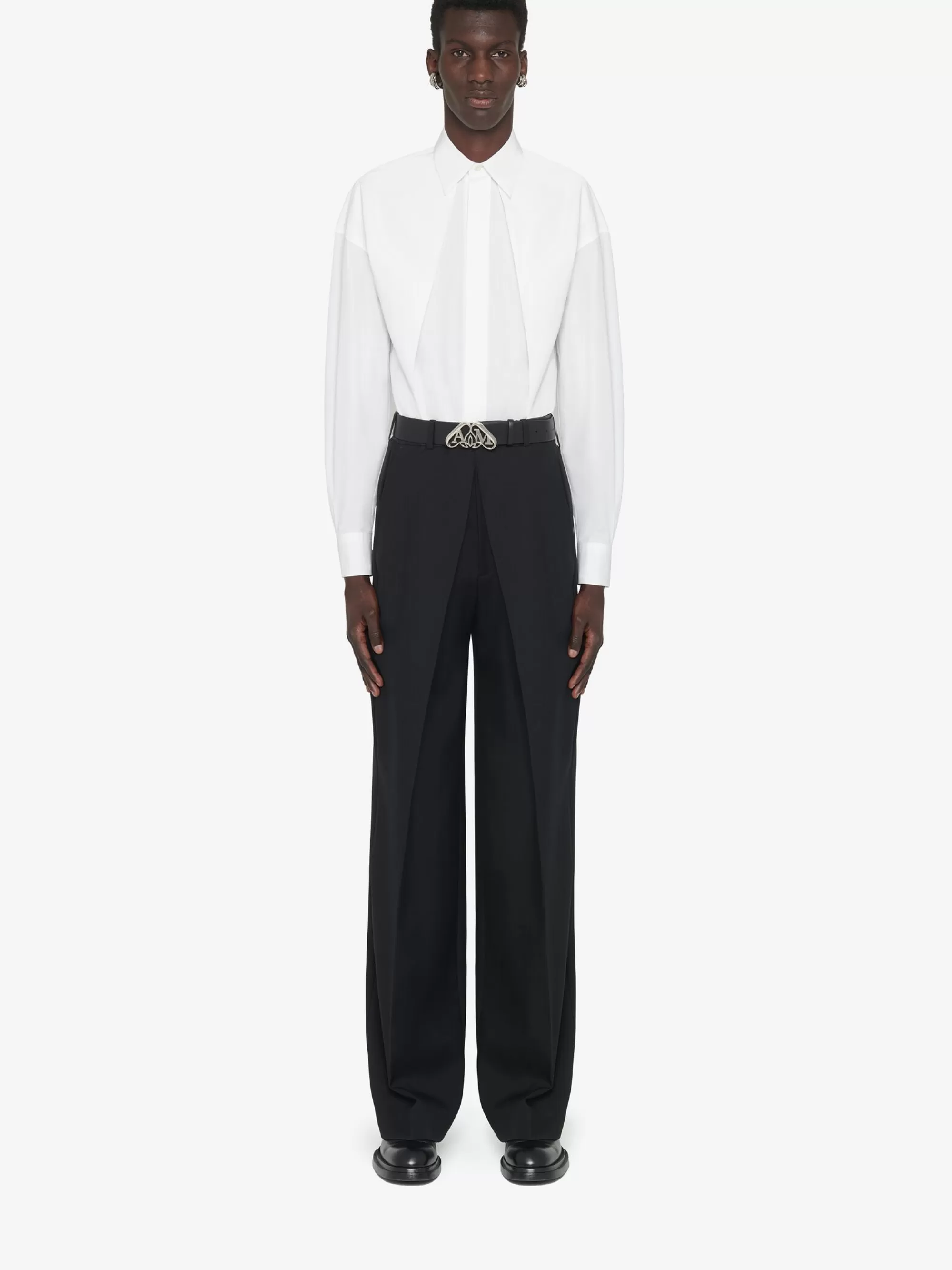 Men's Deep Pleat Tailored Trousers in >Alexander McQueen Cheap