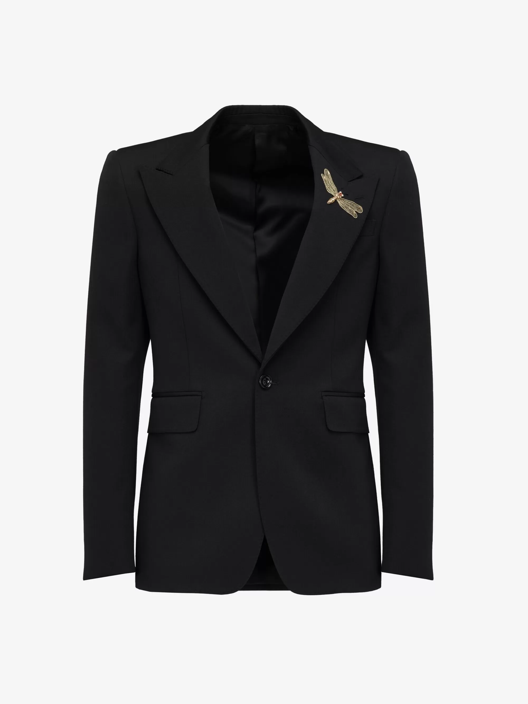 Men's Dragonfly Applique Single-breasted Jacket in >Alexander McQueen Cheap