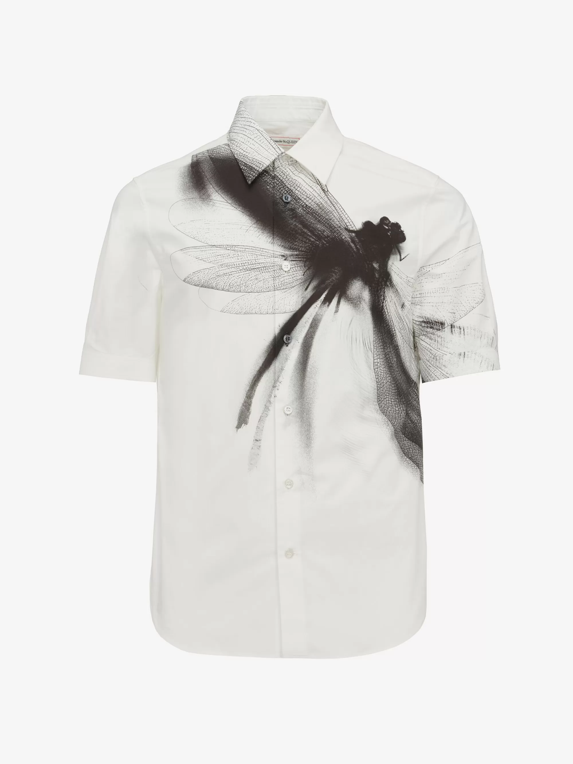 Men's Dragonfly Short Sleeve Shirt in >Alexander McQueen Outlet