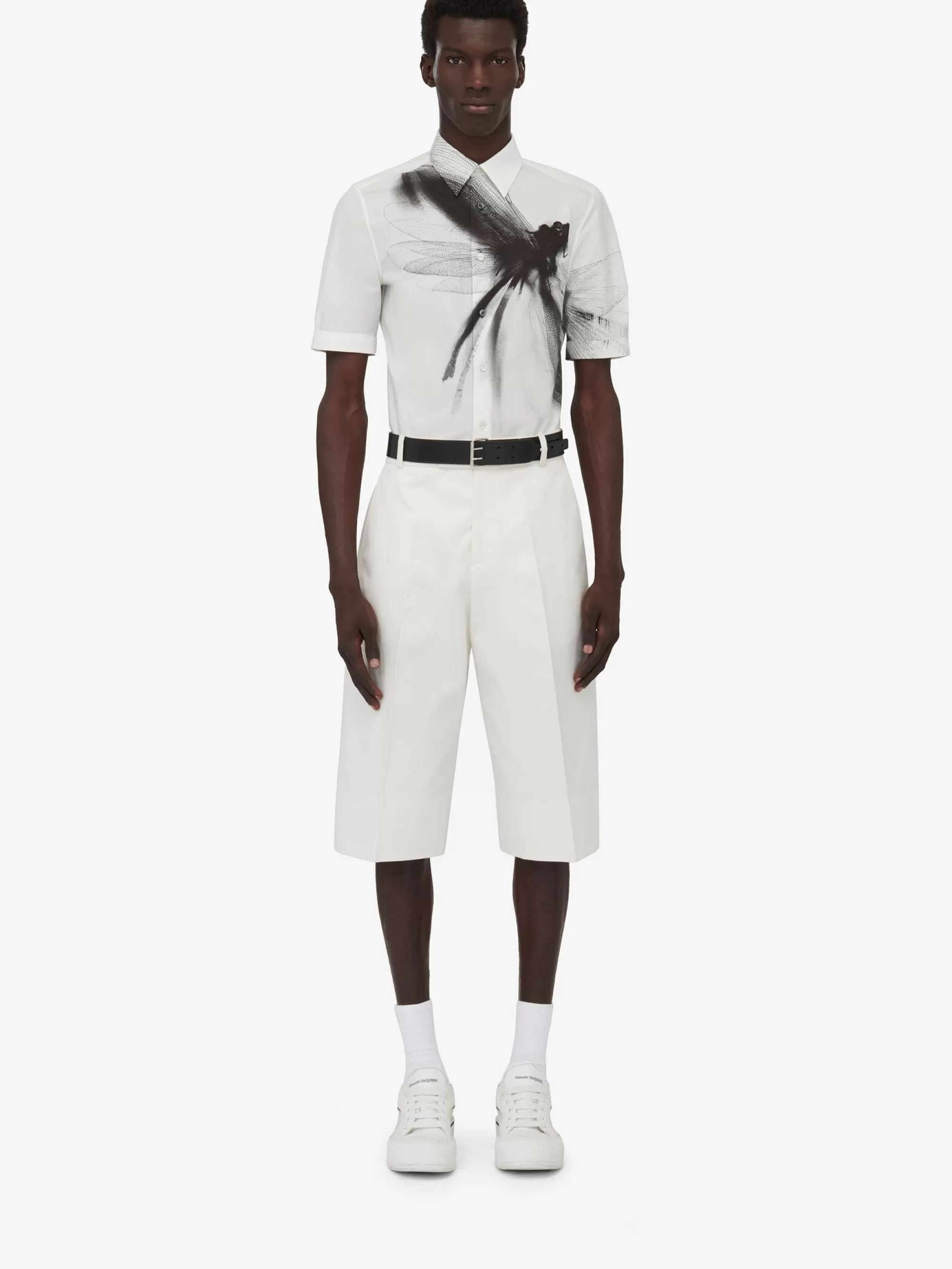 Men's Dragonfly Short Sleeve Shirt in >Alexander McQueen Outlet