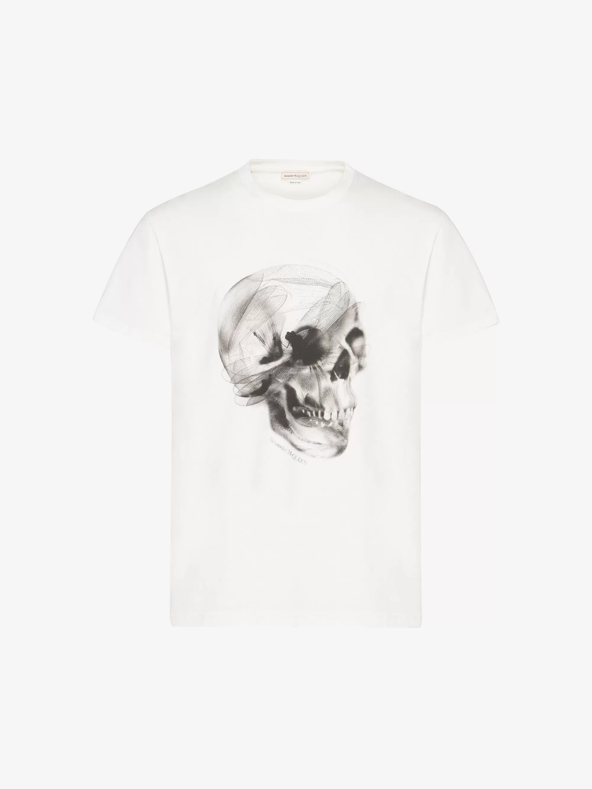 Men's Dragonfly Skull T-shirt in >Alexander McQueen Outlet