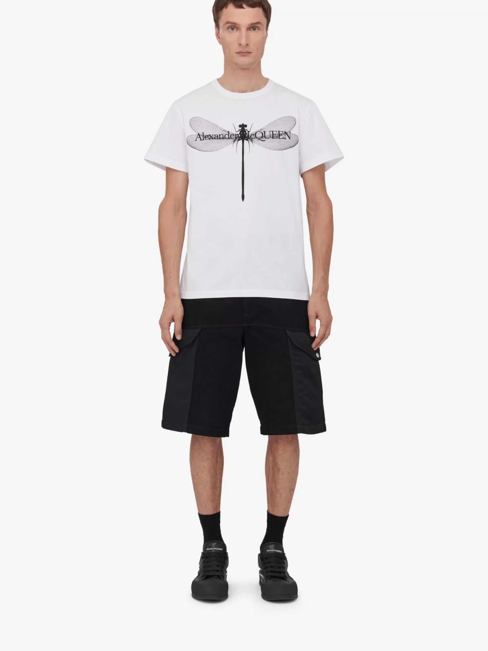 Men's Dragonfly T-shirt in >Alexander McQueen Fashion