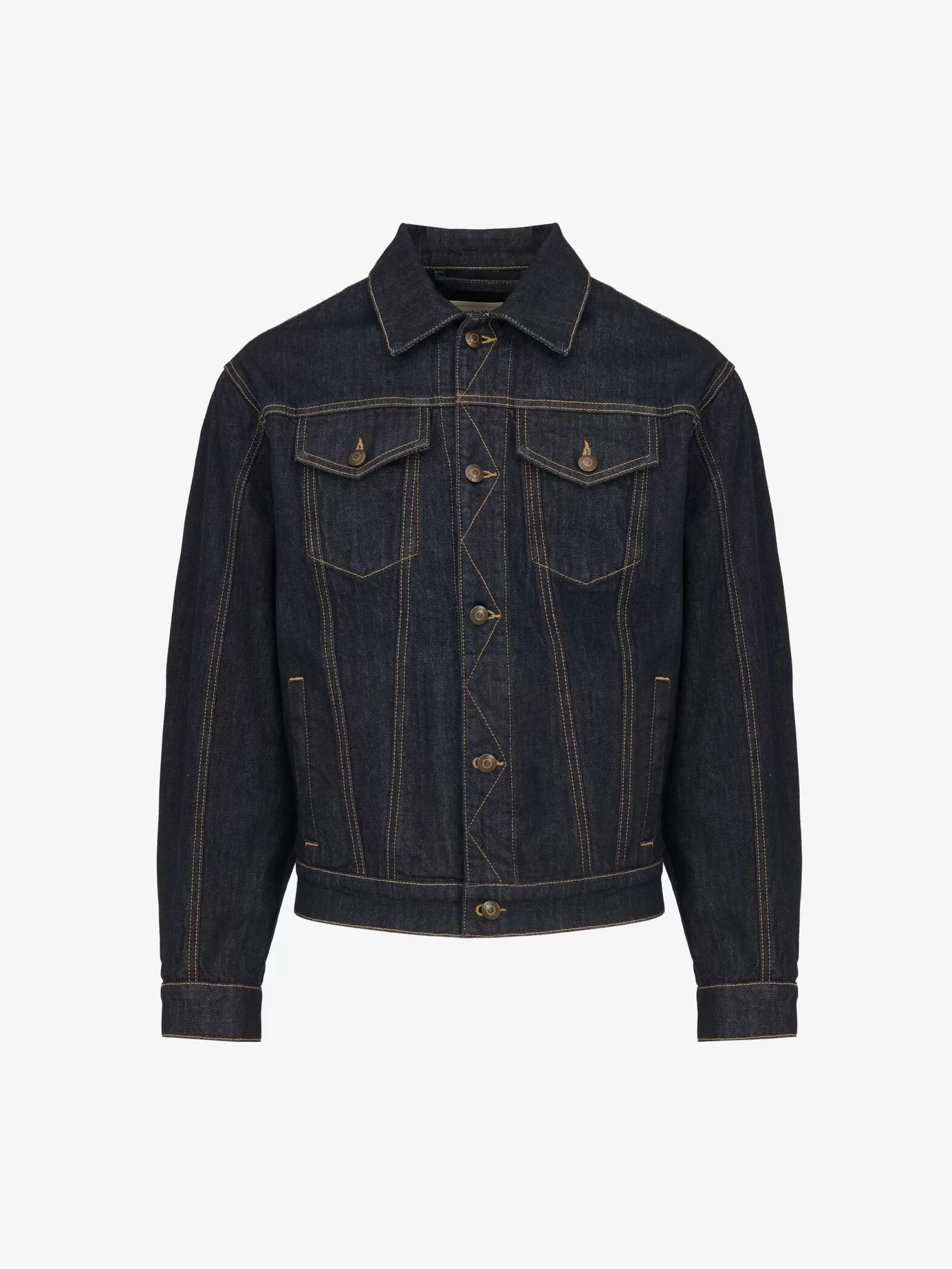 Men's Dropped Shoulder Denim Jacket in >Alexander McQueen Hot