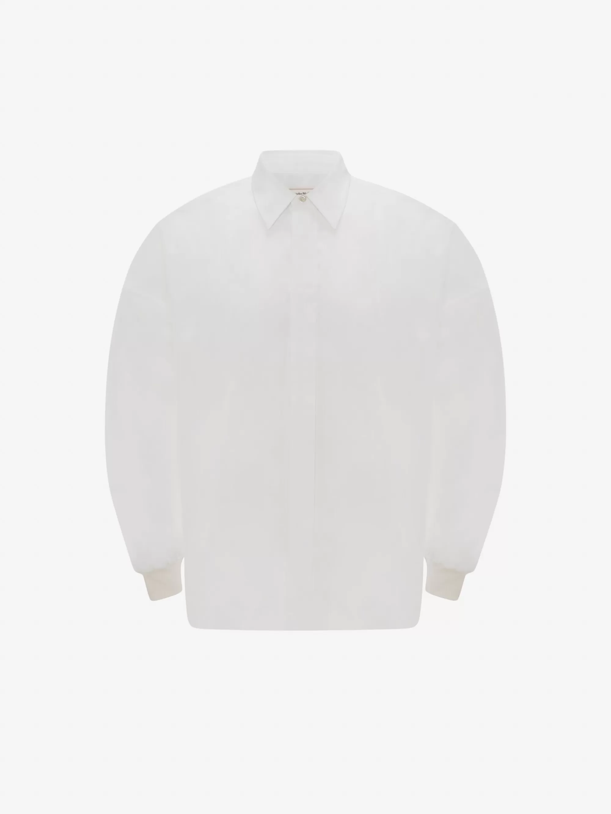 Men's Dropped Shoulder Poplin Shirt in >Alexander McQueen Discount