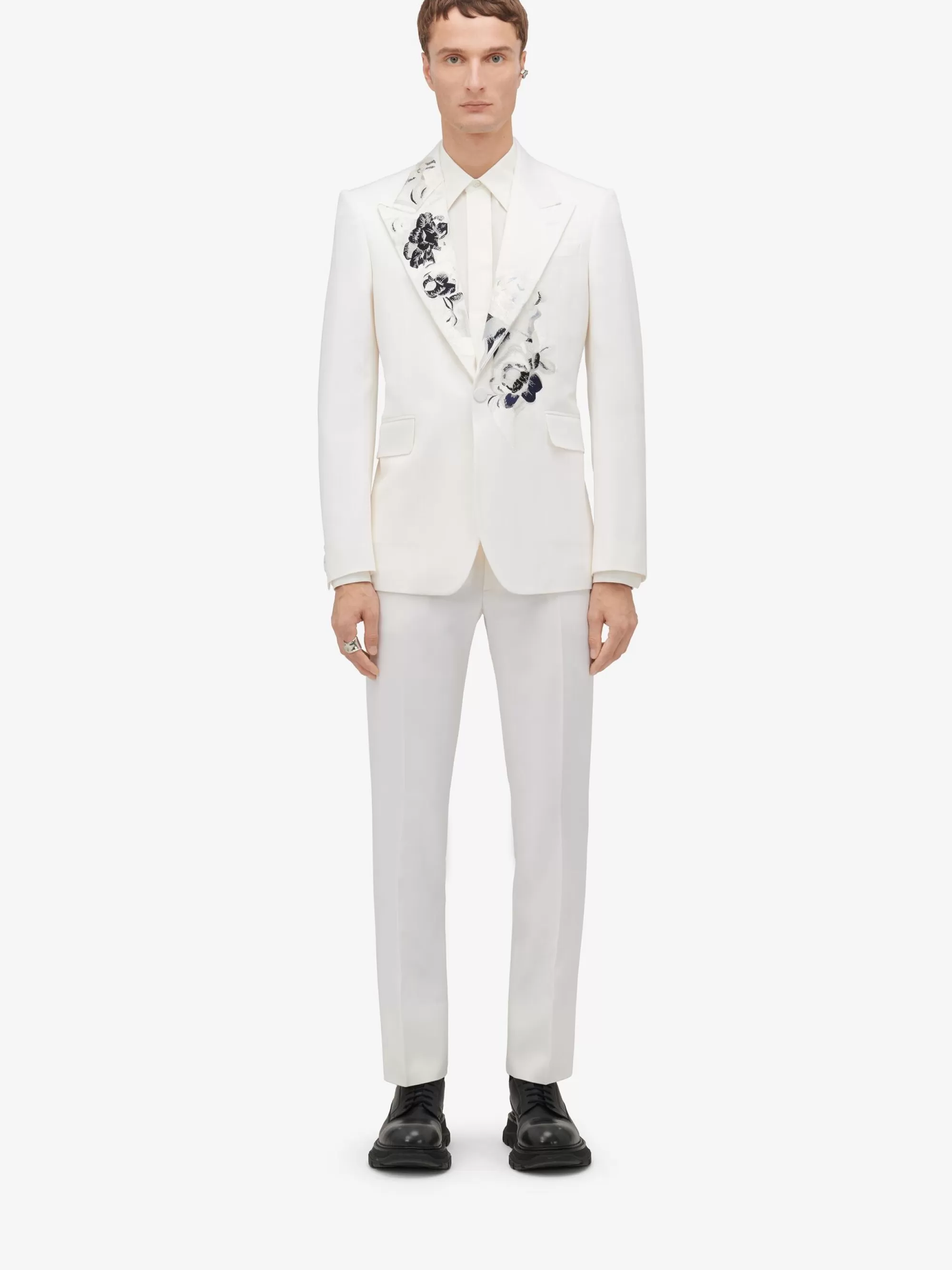 Men's Dutch Flower Single-breasted Jacket in >Alexander McQueen Fashion