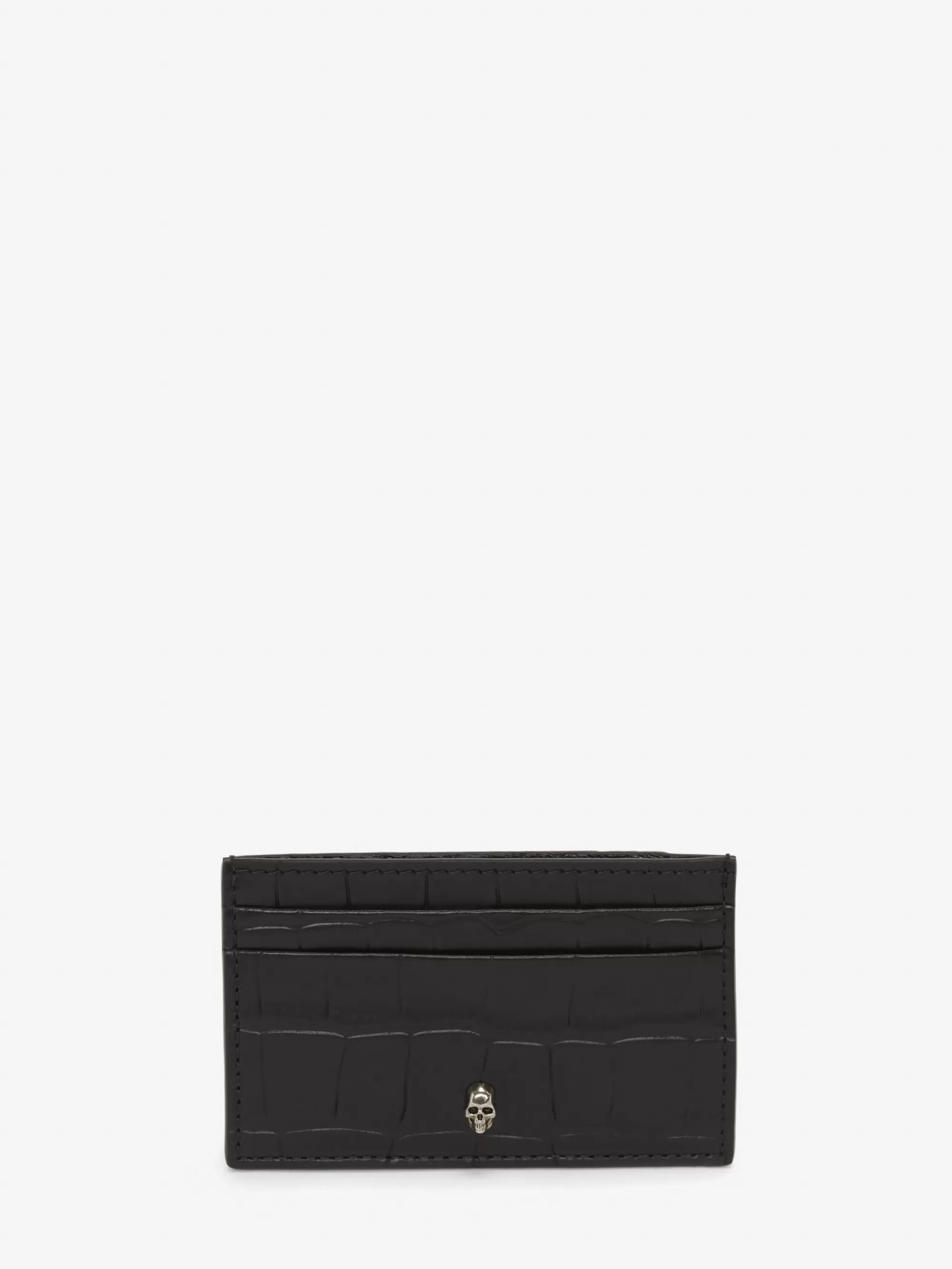 Men's Embossed Croc Card Holder in >Alexander McQueen Outlet