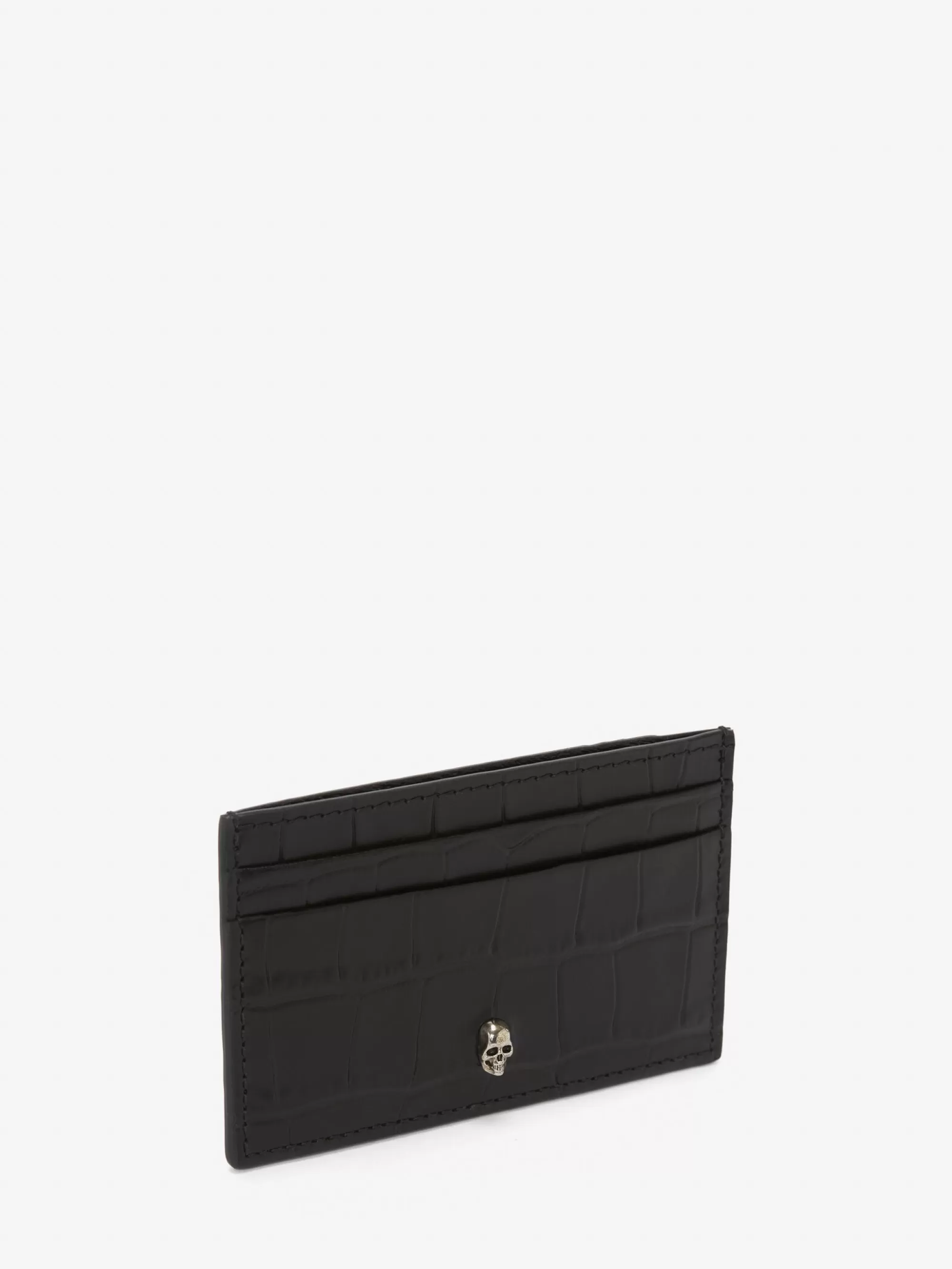 Men's Embossed Croc Card Holder in >Alexander McQueen Outlet