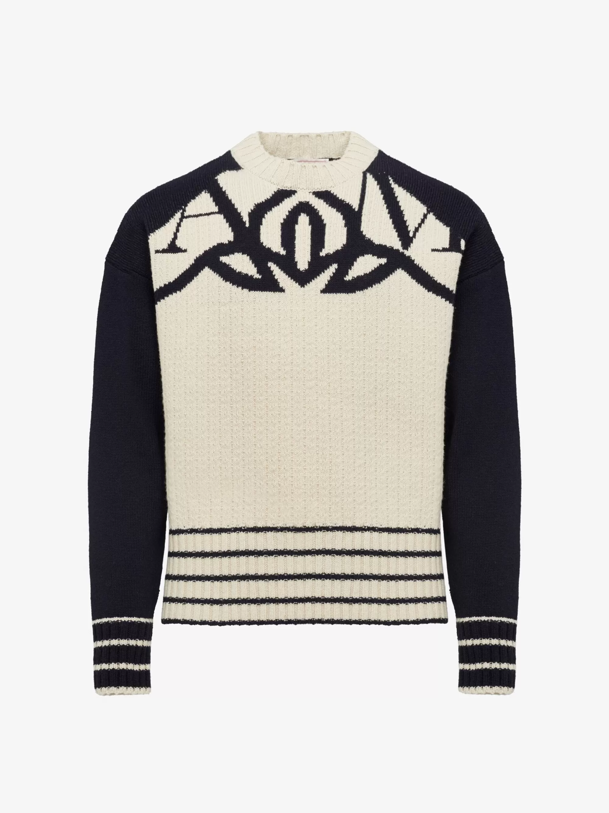 Men's Exploded Seal Logo Jumper in >Alexander McQueen Shop