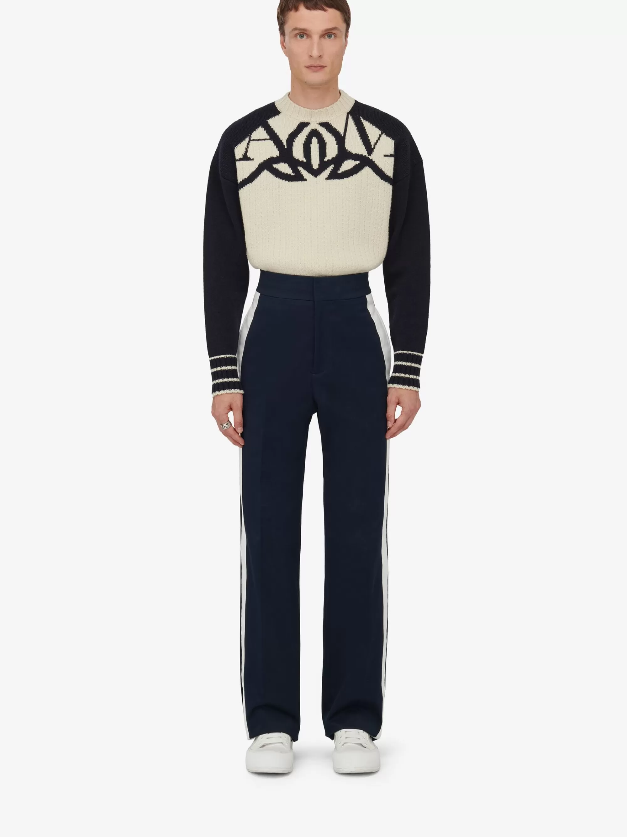 Men's Exploded Seal Logo Jumper in >Alexander McQueen Shop