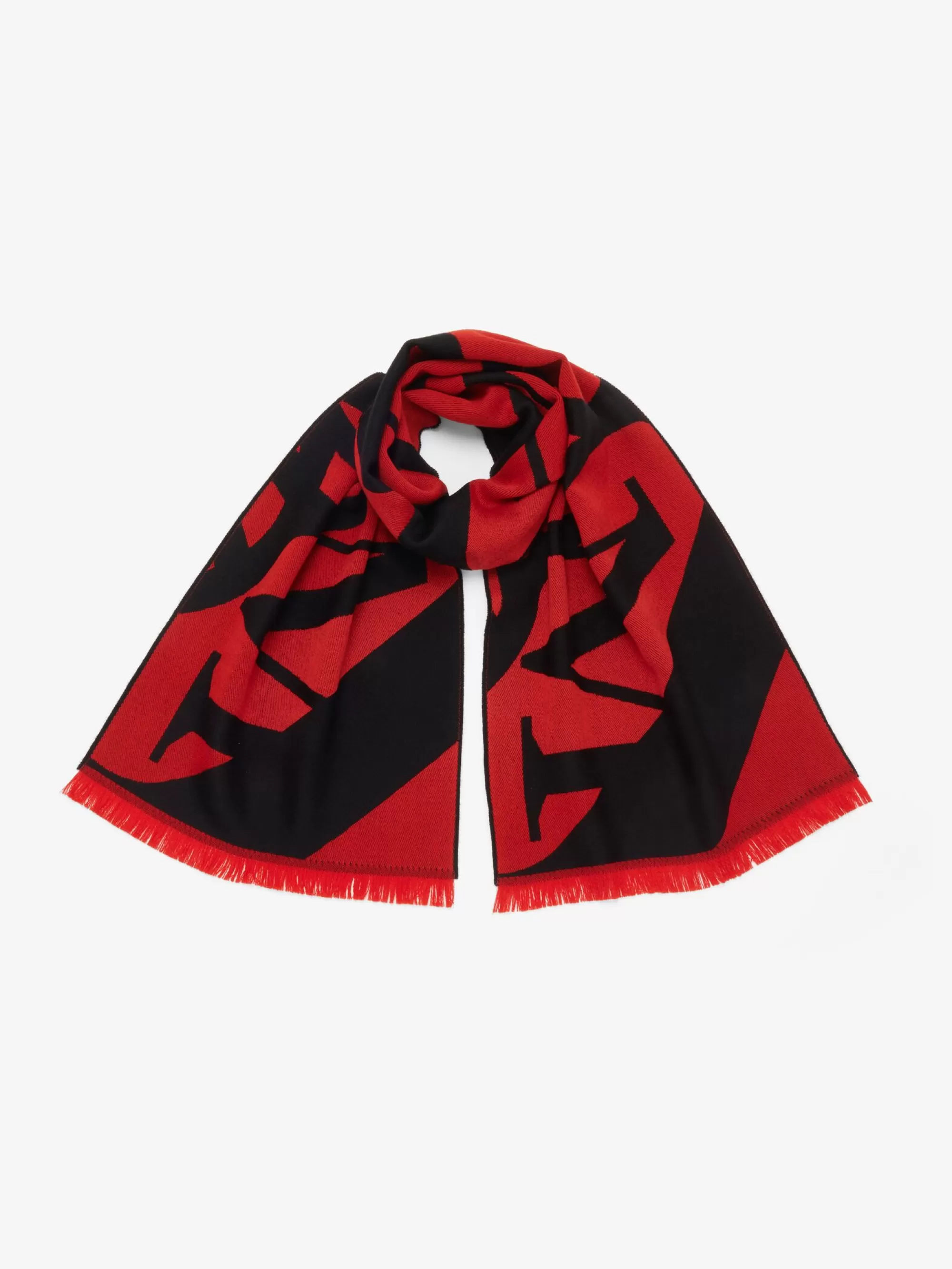 Men's Exploded Seal Logo Scarf in >Alexander McQueen Cheap