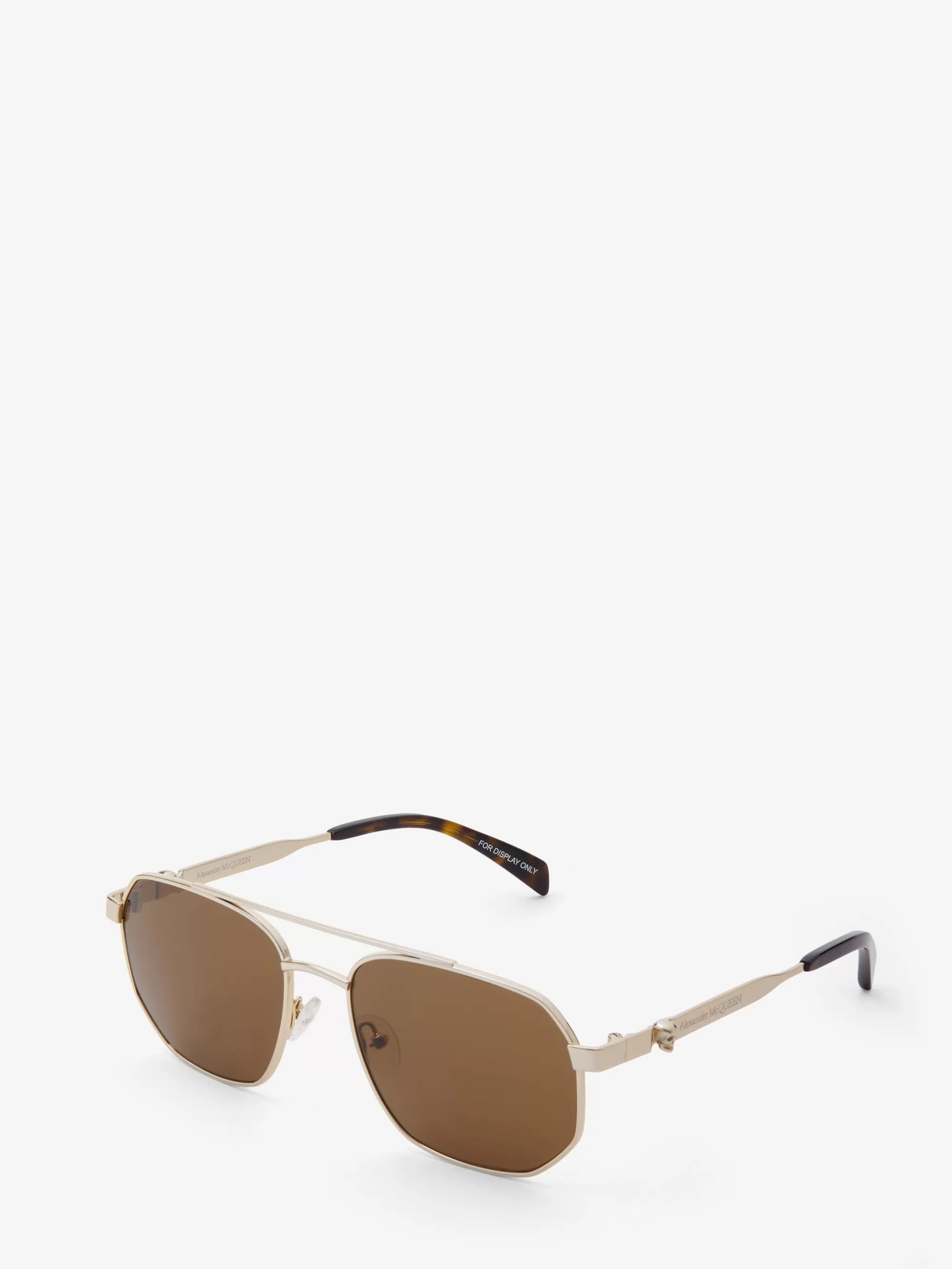 Men's Floating Skull Metal Caravan Sunglasses in >Alexander McQueen Flash Sale