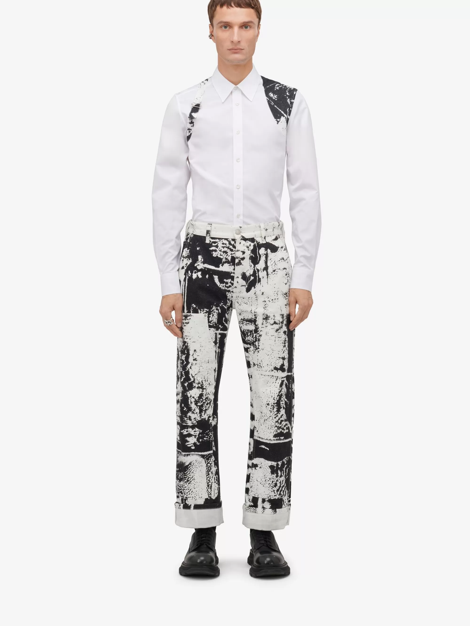 Men's Fold Harness Shirt in >Alexander McQueen Best Sale