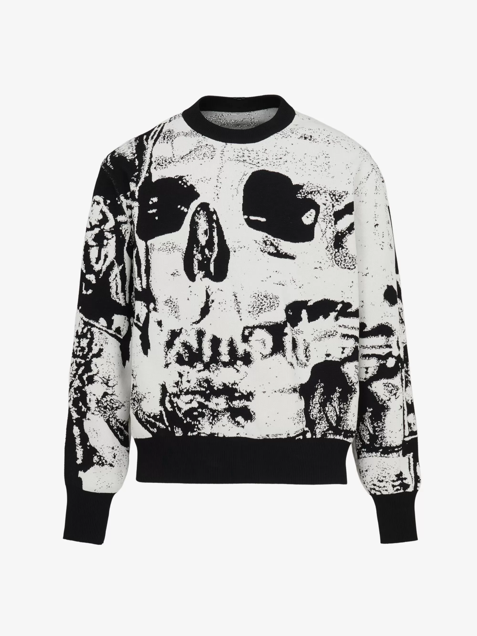 Men's Fold Skull Jacquard Jumper in >Alexander McQueen Discount