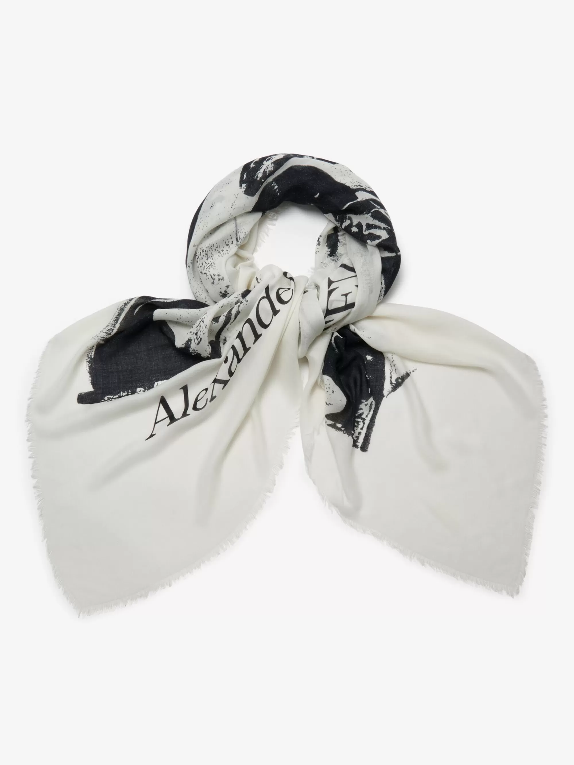 Men's Fold Skull Shawl in >Alexander McQueen Fashion