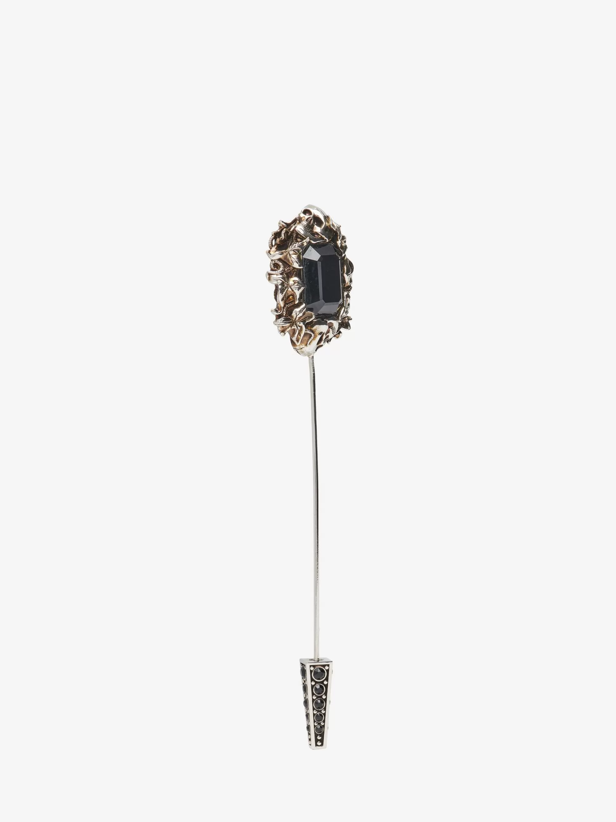 Men's Ivy Skull Pin Brooch in >Alexander McQueen Shop