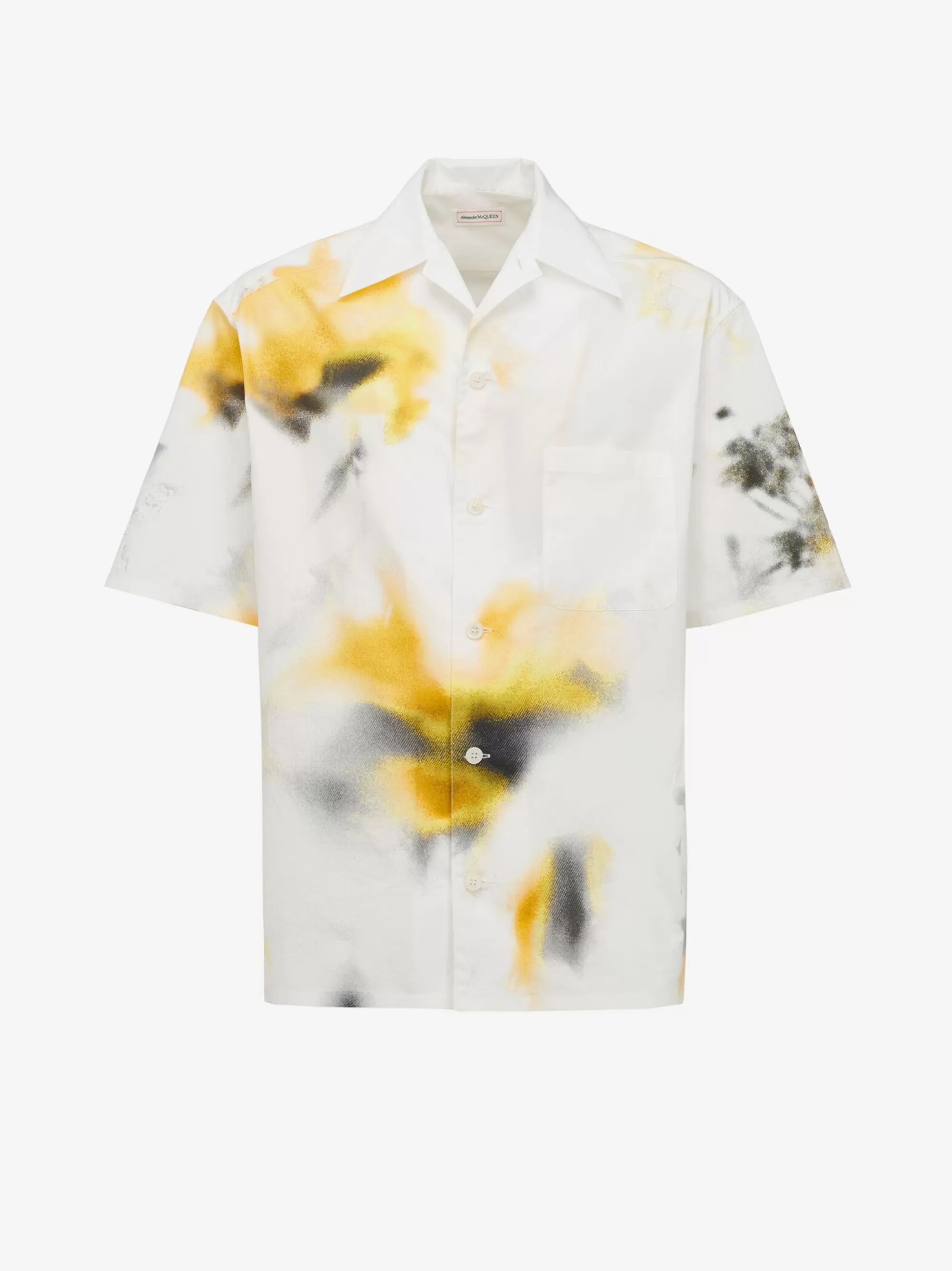 Men's Obscured Flower Bowling Shirt in >Alexander McQueen Cheap