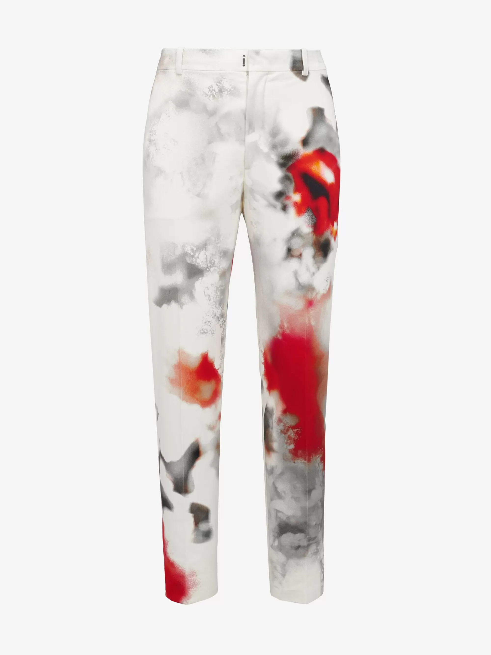 Men's Obscured Flower Cigarette Trousers in >Alexander McQueen Shop