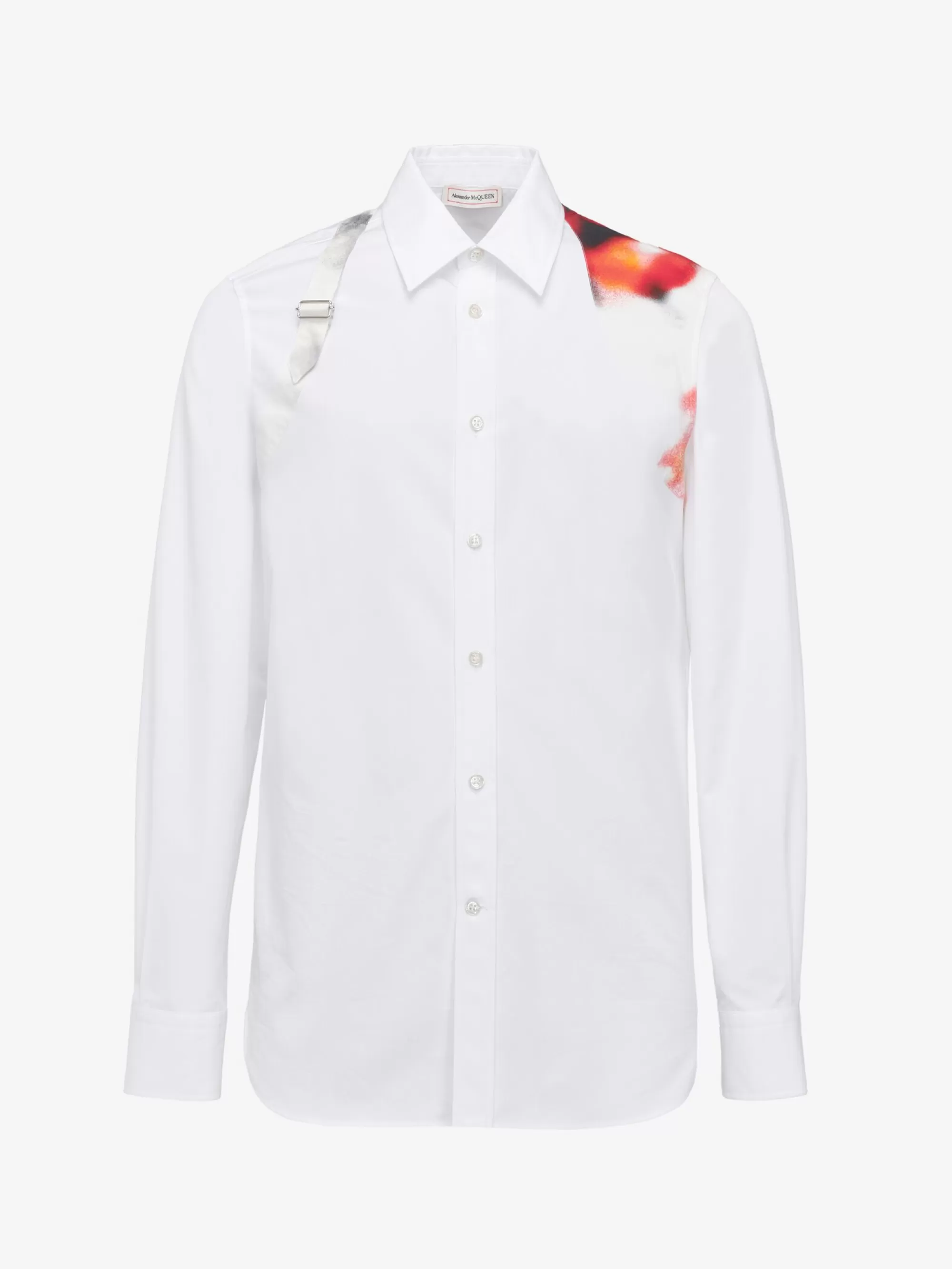 Men's Obscured Flower Harness Shirt in >Alexander McQueen Shop