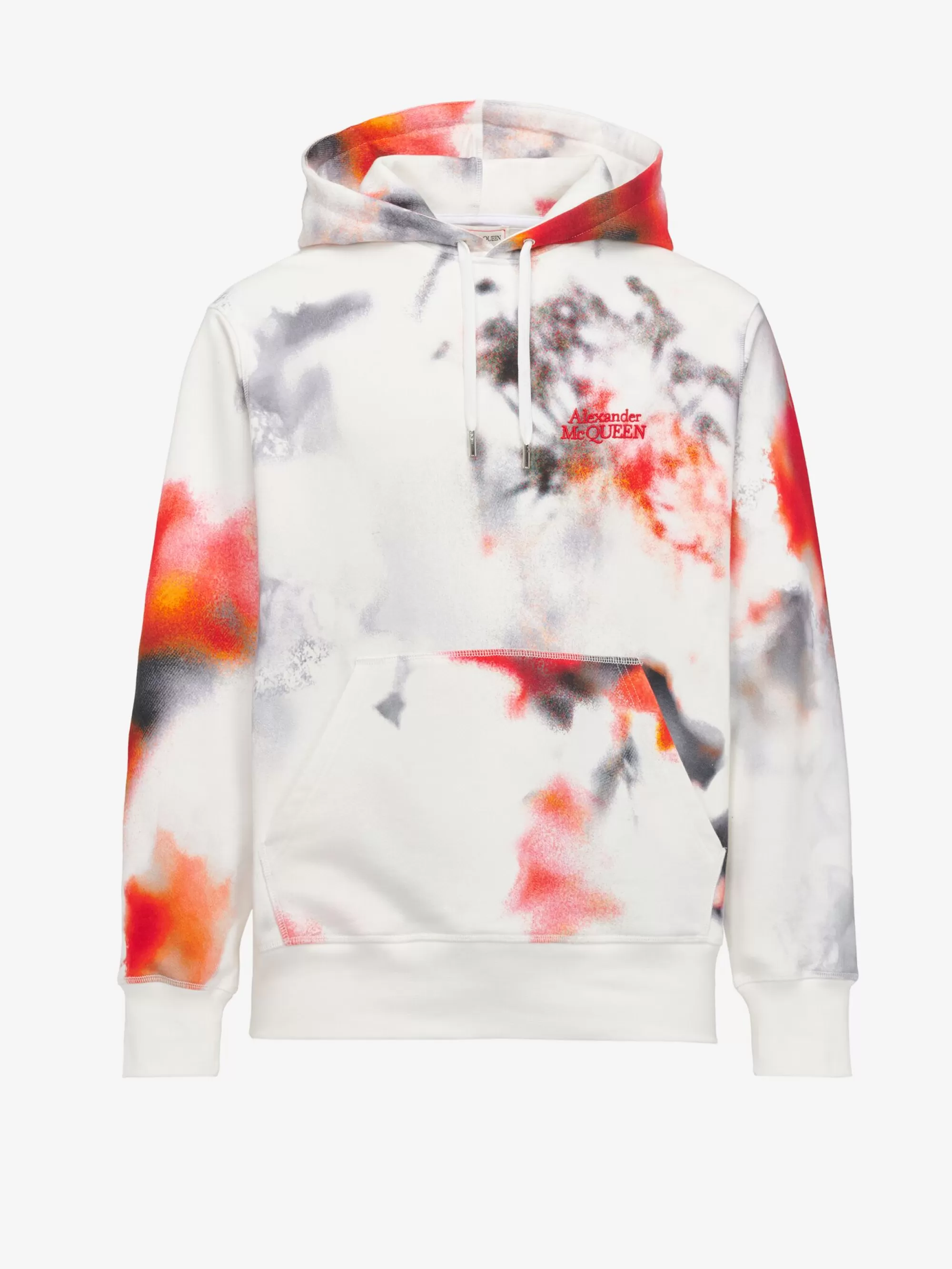 Men's Obscured Flower Hooded Sweatshirt in >Alexander McQueen Flash Sale