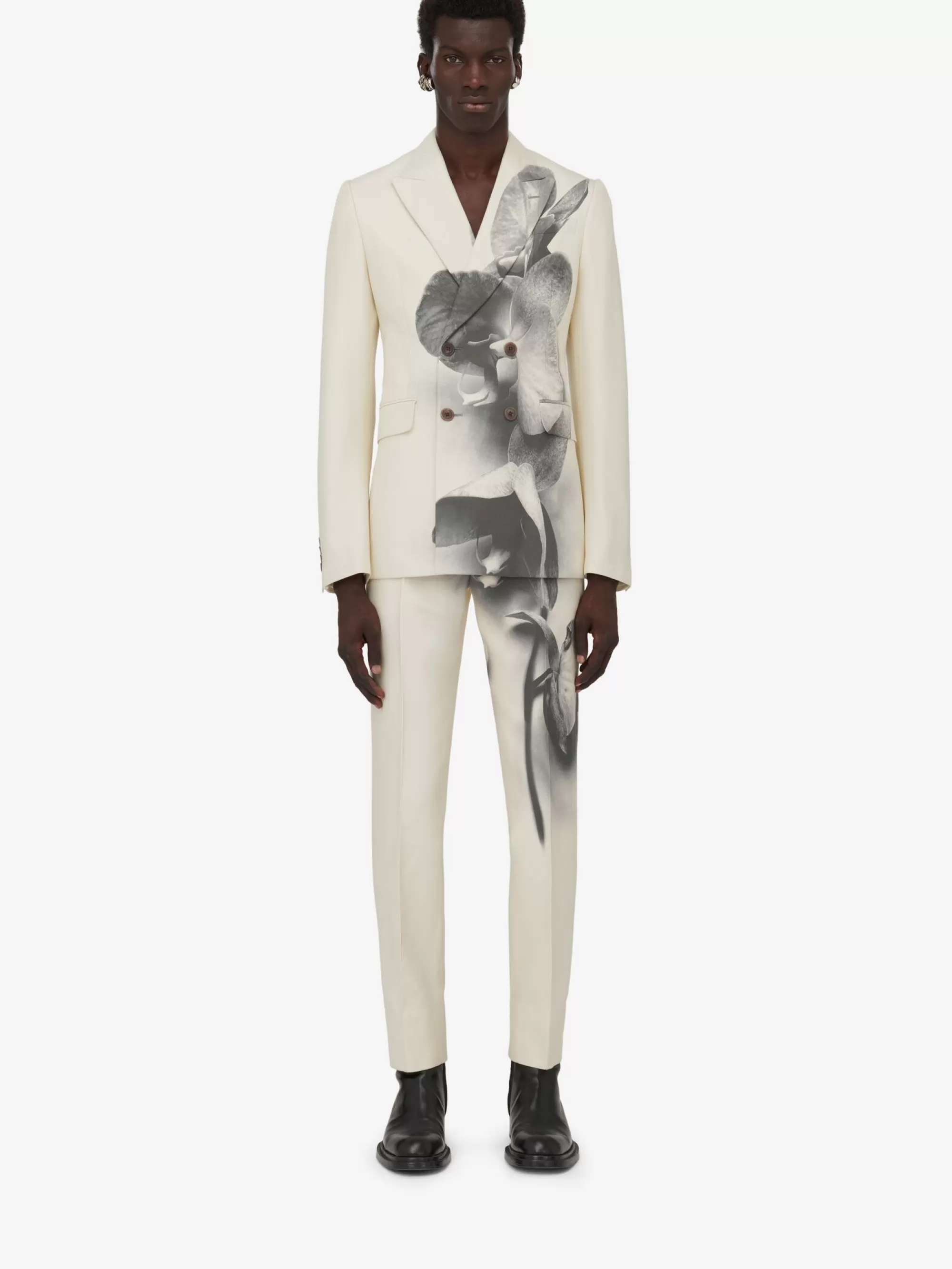 Men's Orchid Cigarette Trousers in >Alexander McQueen Cheap