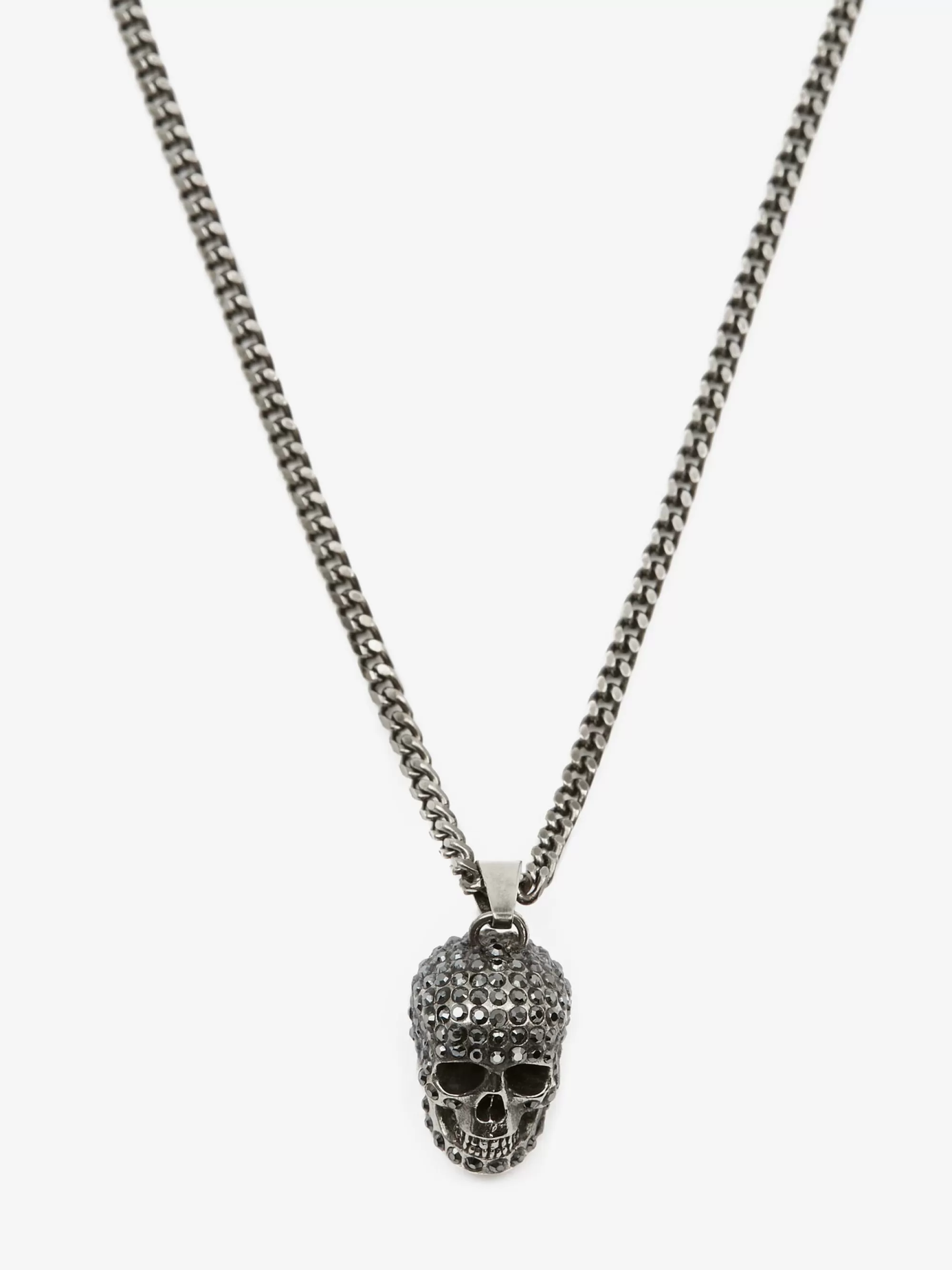 Men's Pave Skull Necklace in >Alexander McQueen Best Sale