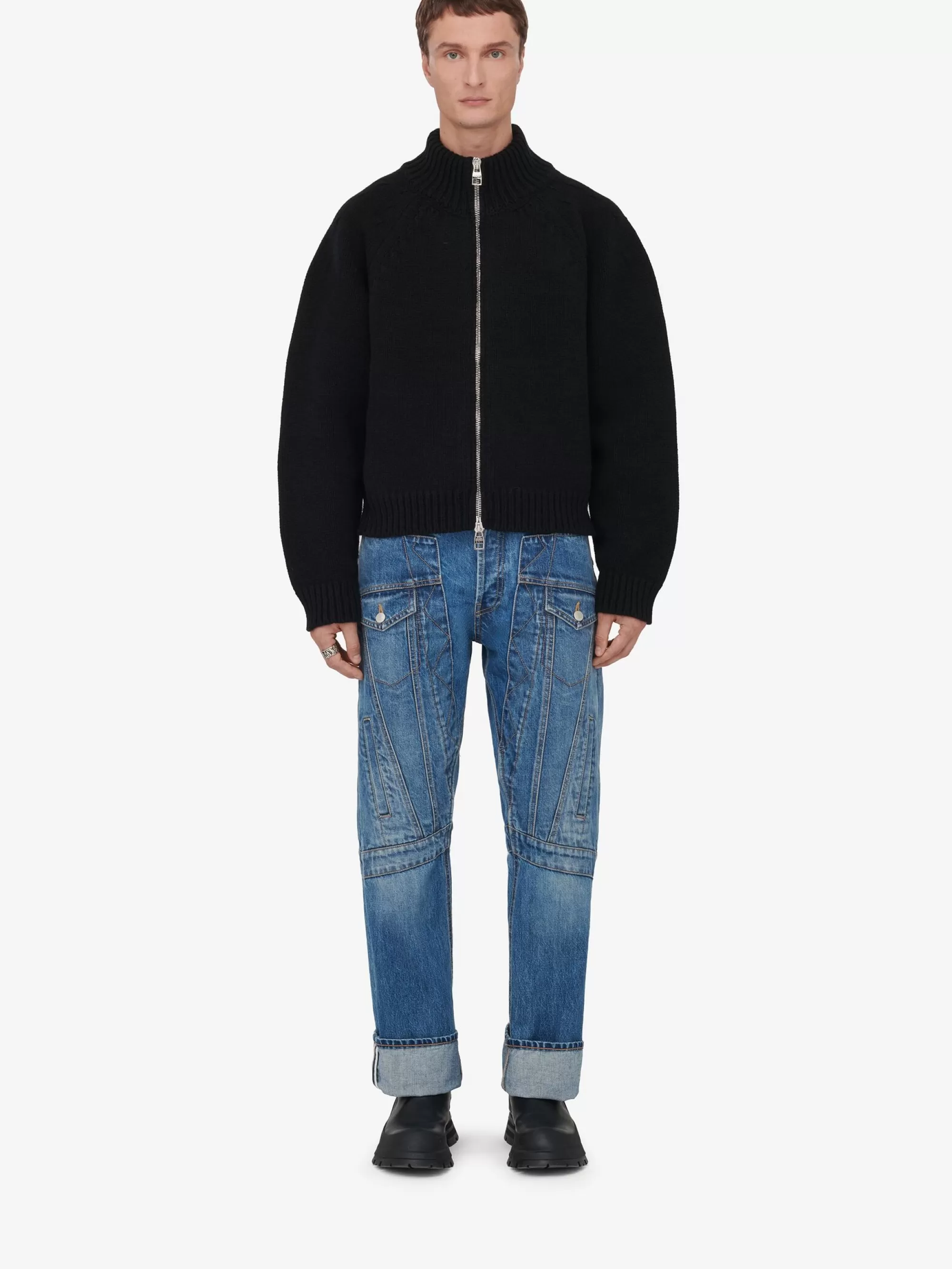 Men's Seal Logo Bomber Jacket in >Alexander McQueen Store