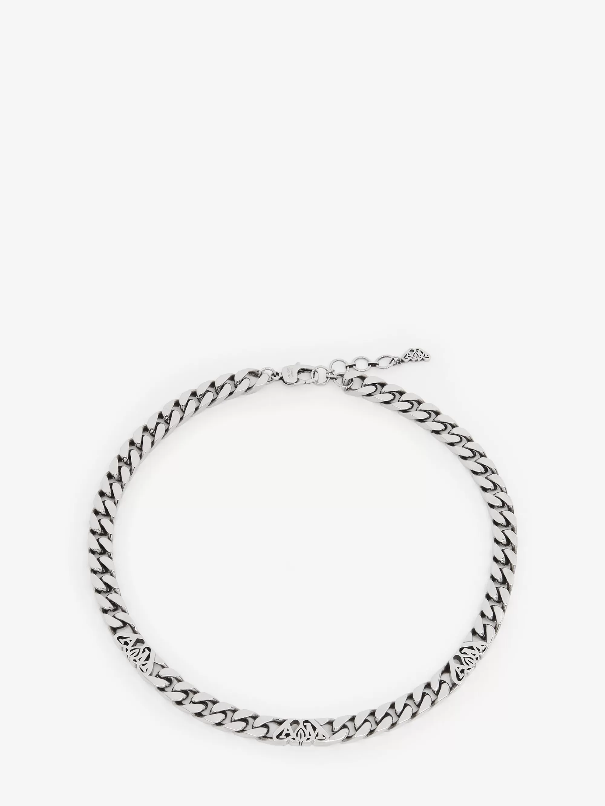 Men's Seal Logo Chain Choker in >Alexander McQueen Fashion