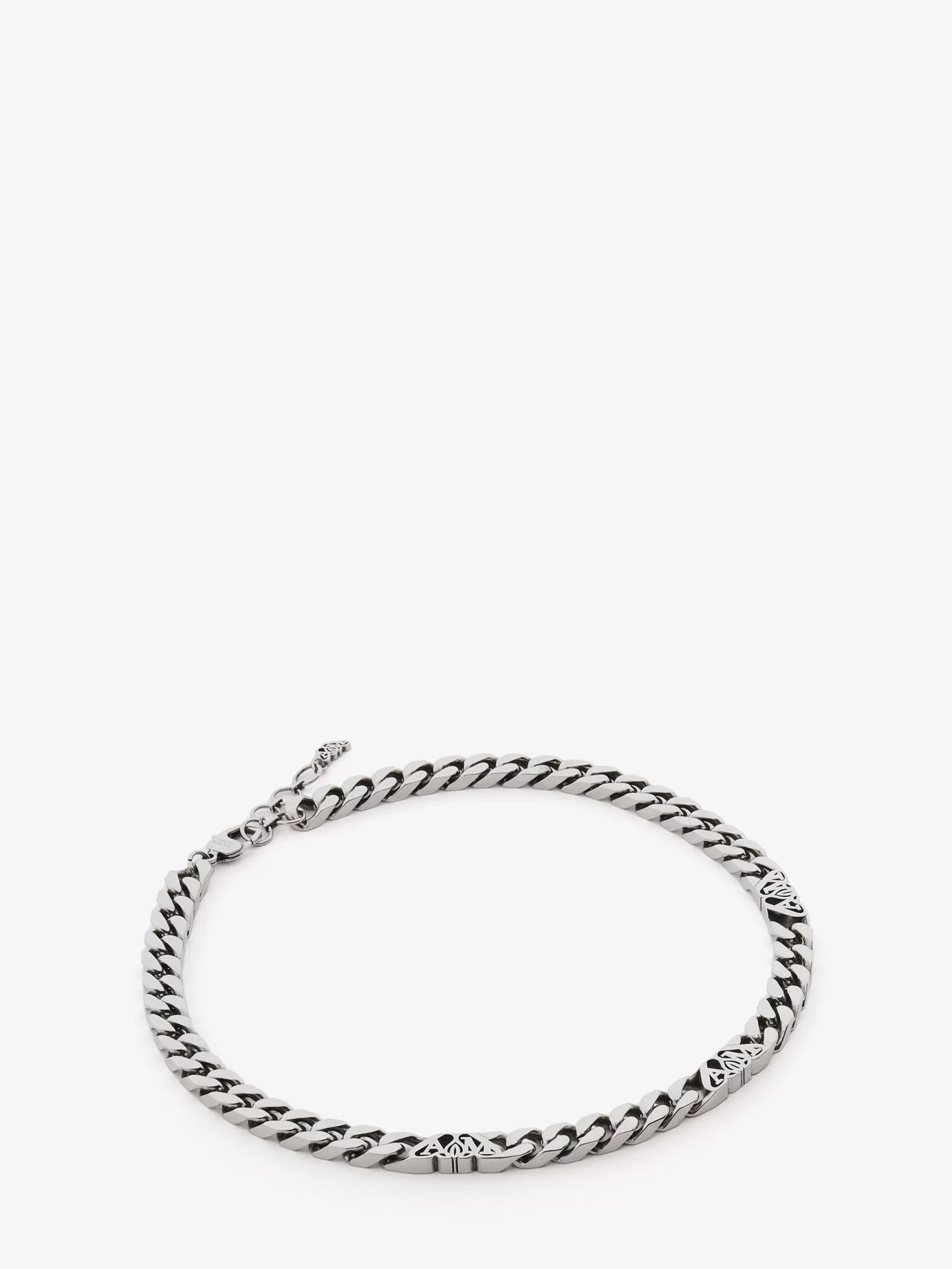 Men's Seal Logo Chain Choker in >Alexander McQueen Fashion