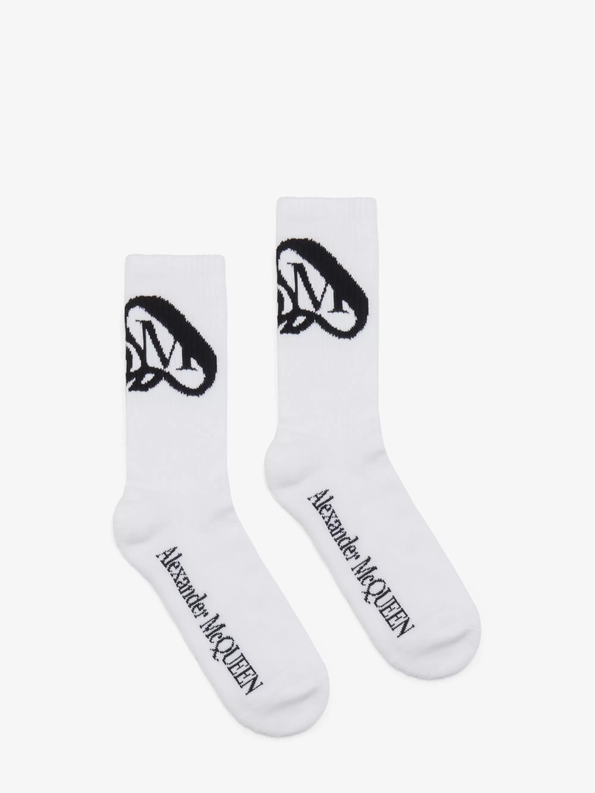 Men's Seal Logo Socks in >Alexander McQueen Cheap