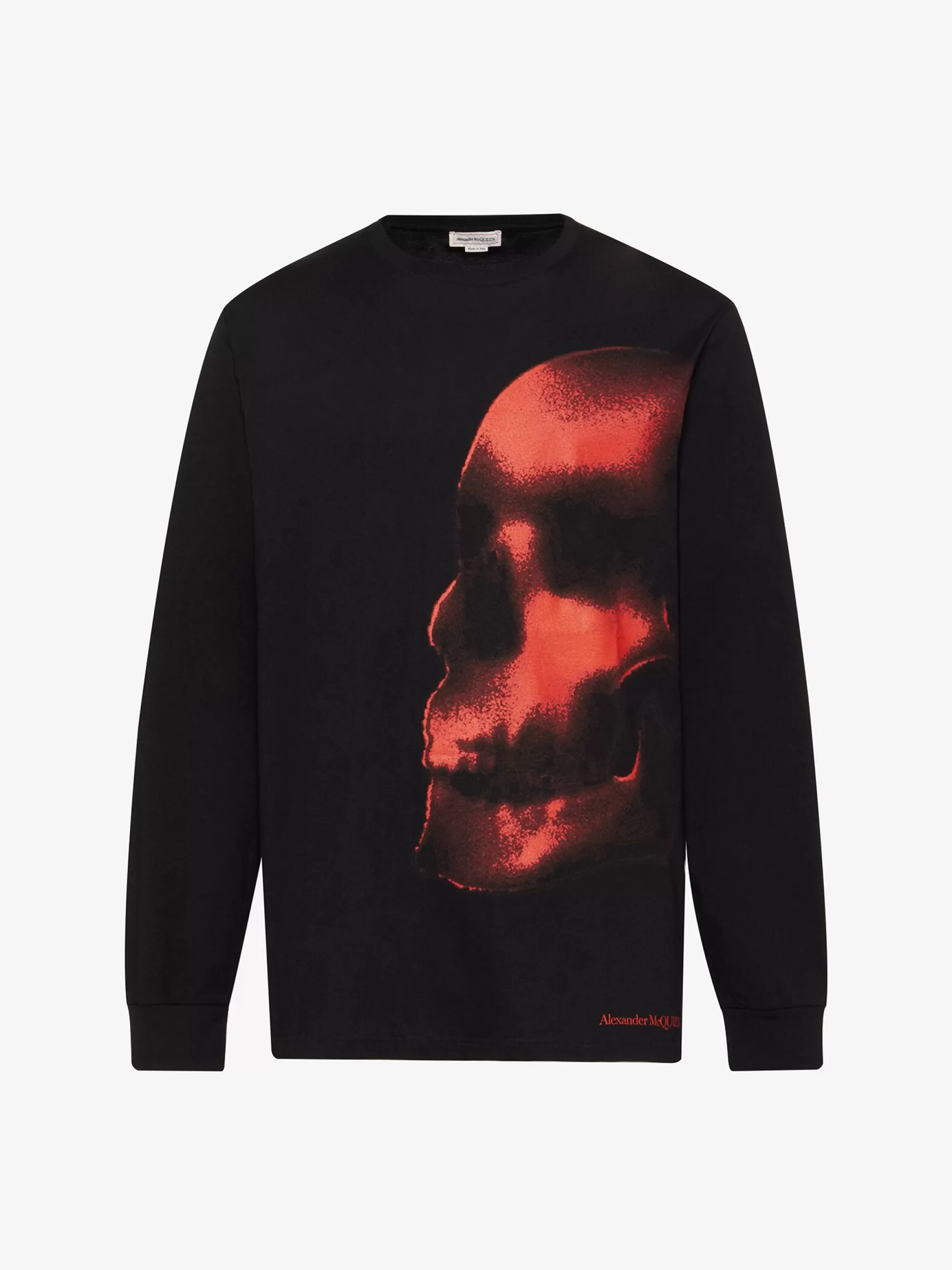 Men's Shadow Skull Long-sleeved T-shirt in >Alexander McQueen Clearance