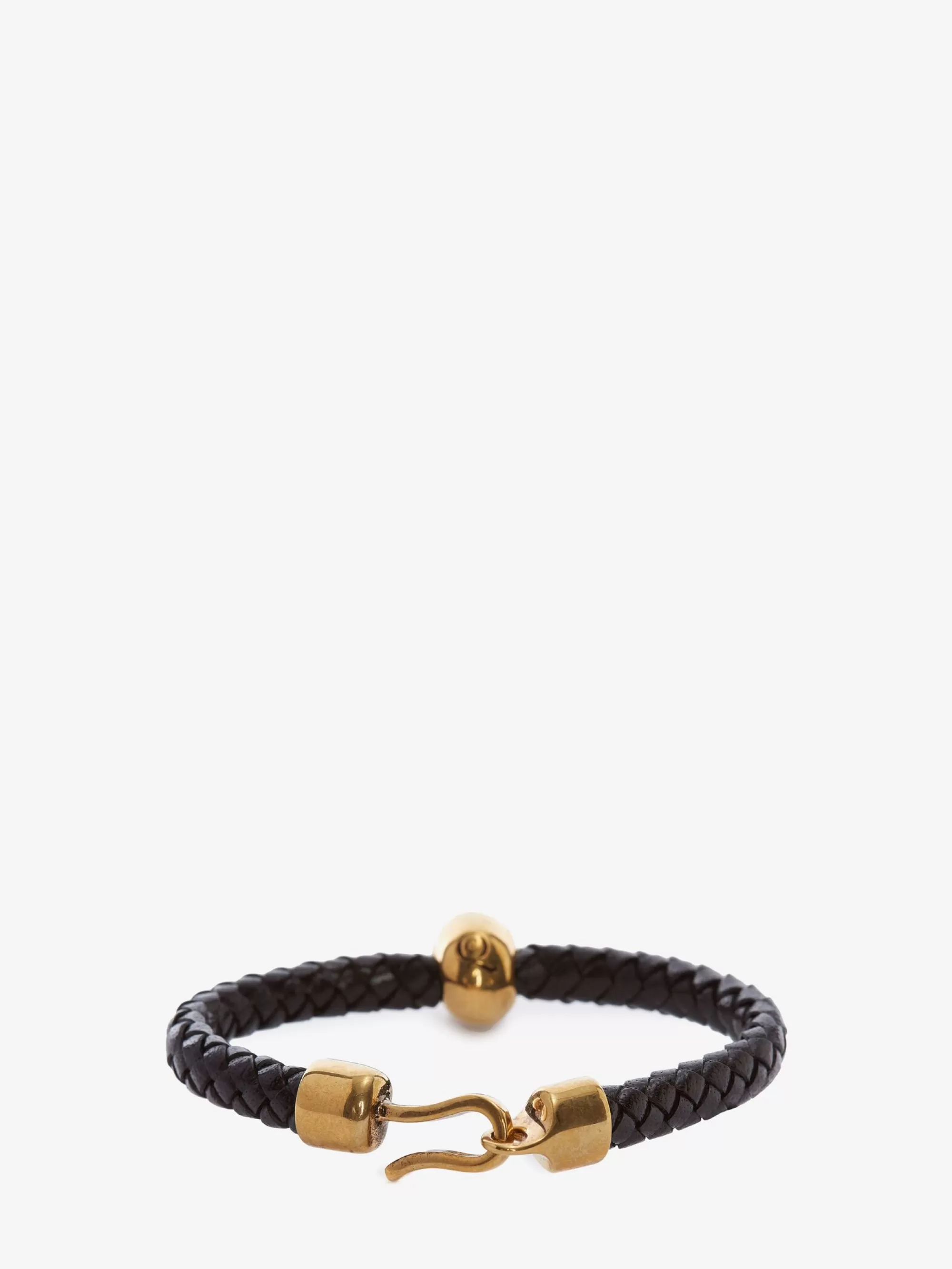 Men's Skull Leather Bracelet in >Alexander McQueen New