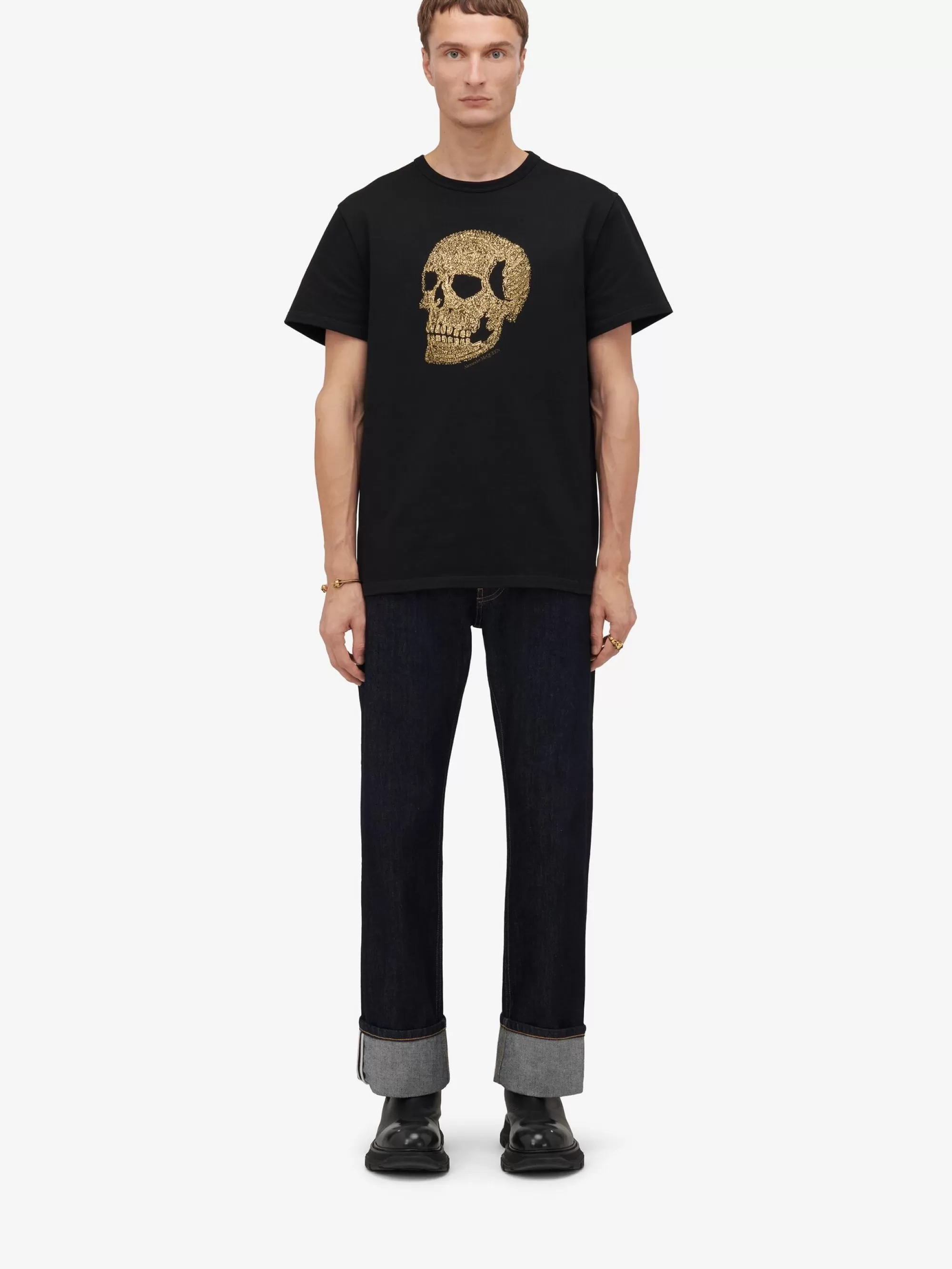 Men's Skull T-shirt in >Alexander McQueen Cheap