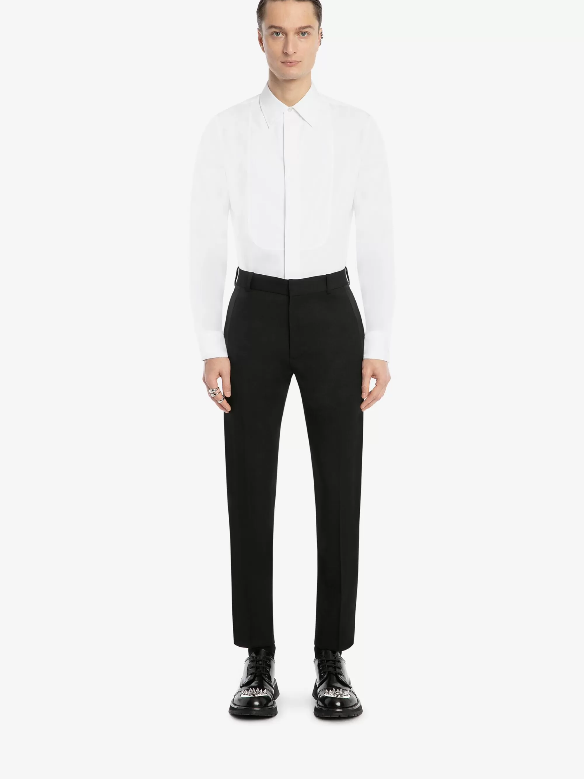 Men's Tailored Cigarette Trousers in >Alexander McQueen Fashion