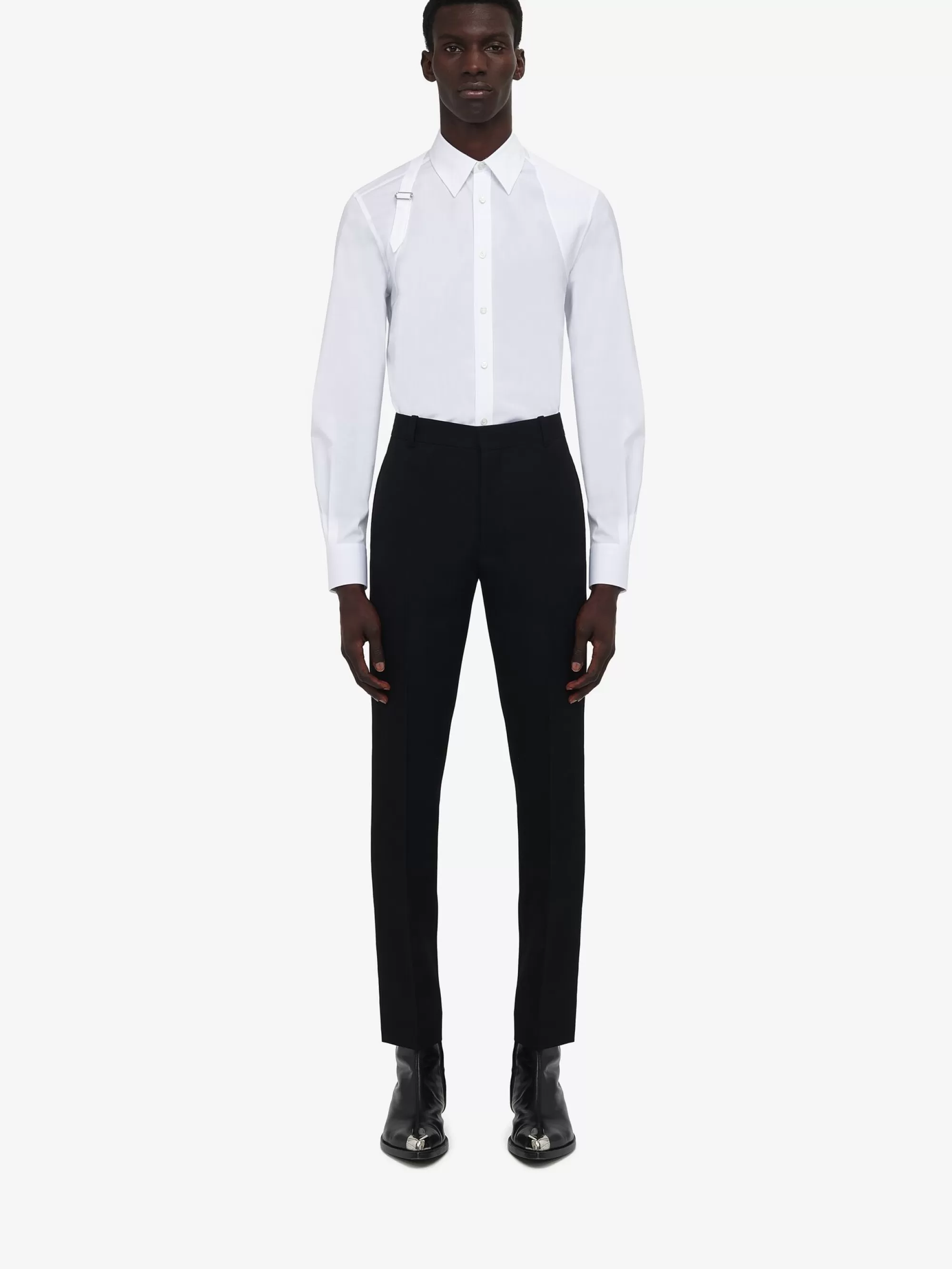 Men's Tailored Cigarette Trousers in >Alexander McQueen Shop