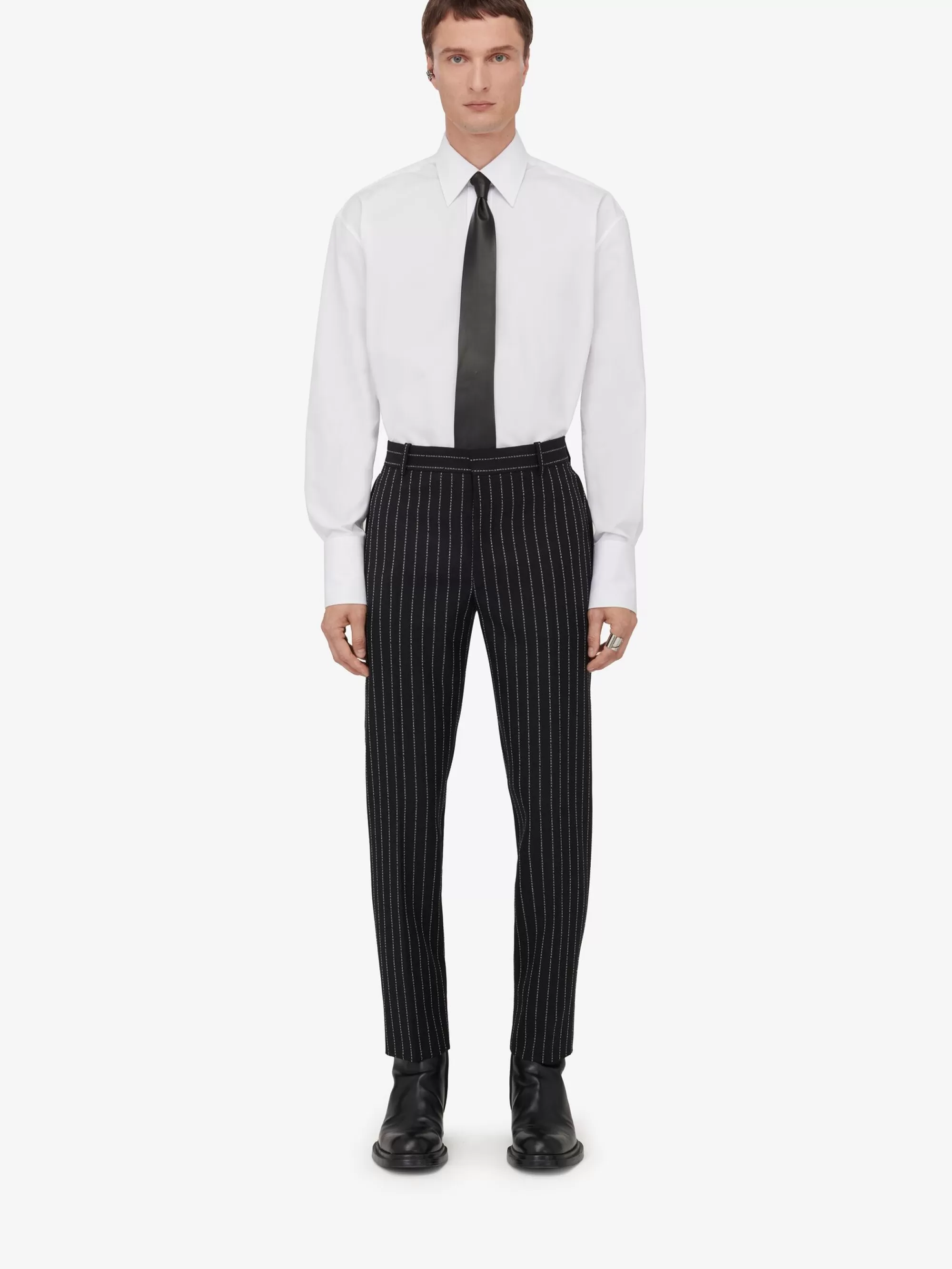 Men's Tailored Cigarette Trousers in >Alexander McQueen Hot