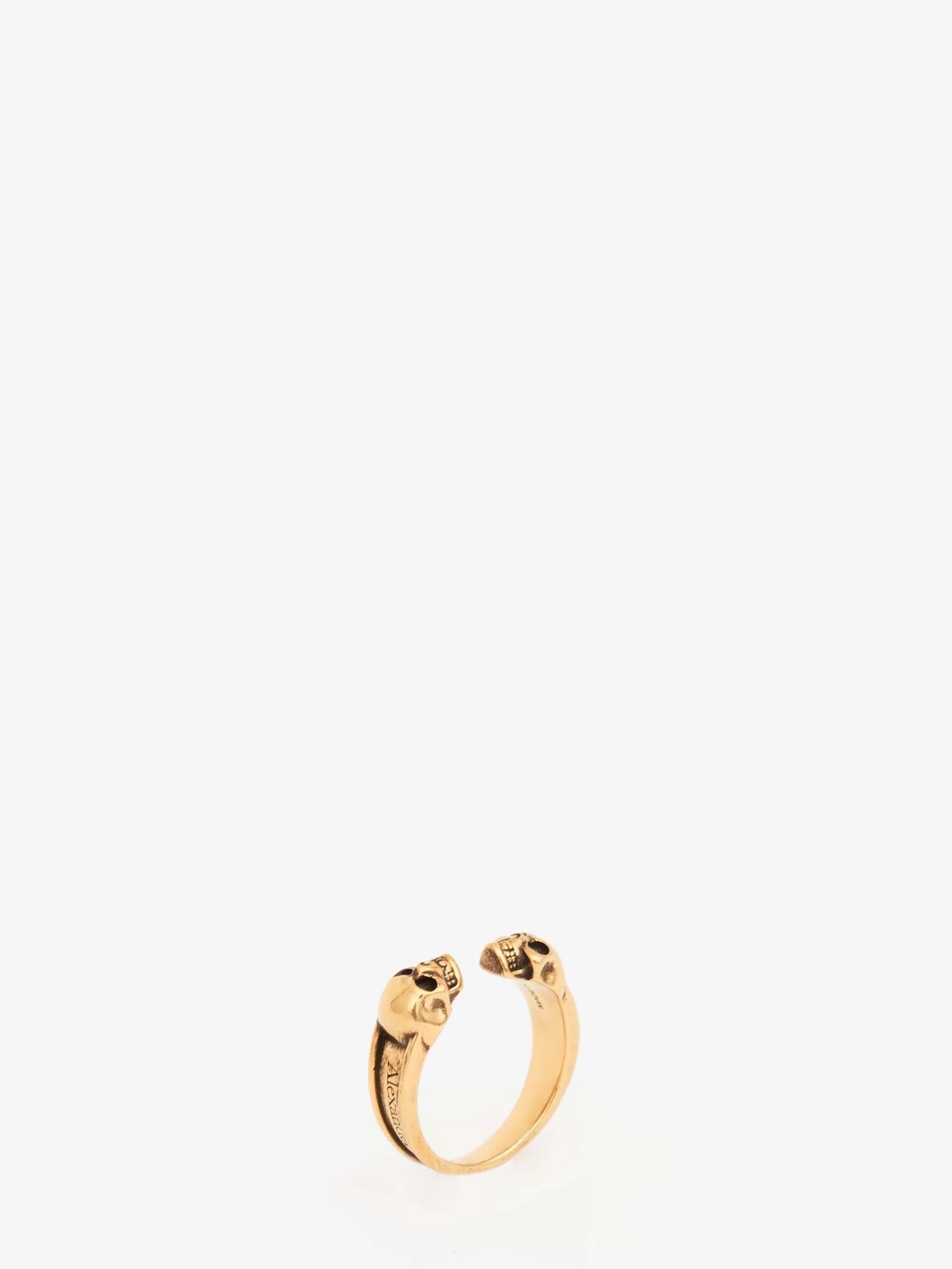 Men's Twin Skull Ring in >Alexander McQueen Best Sale