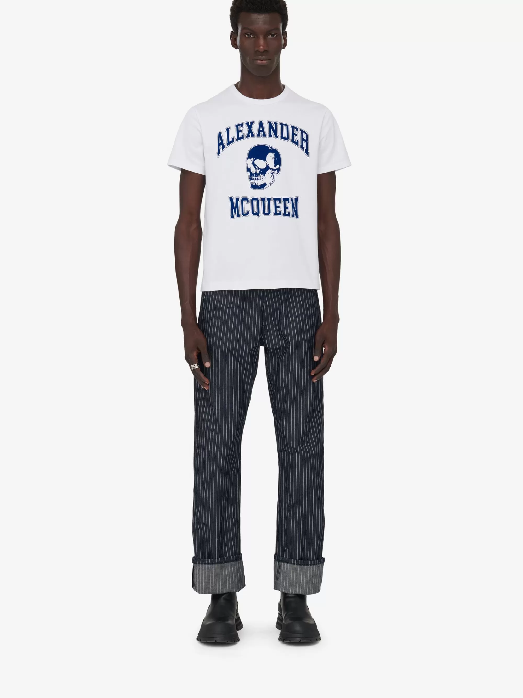 Men's Varsity T-shirt in >Alexander McQueen Cheap