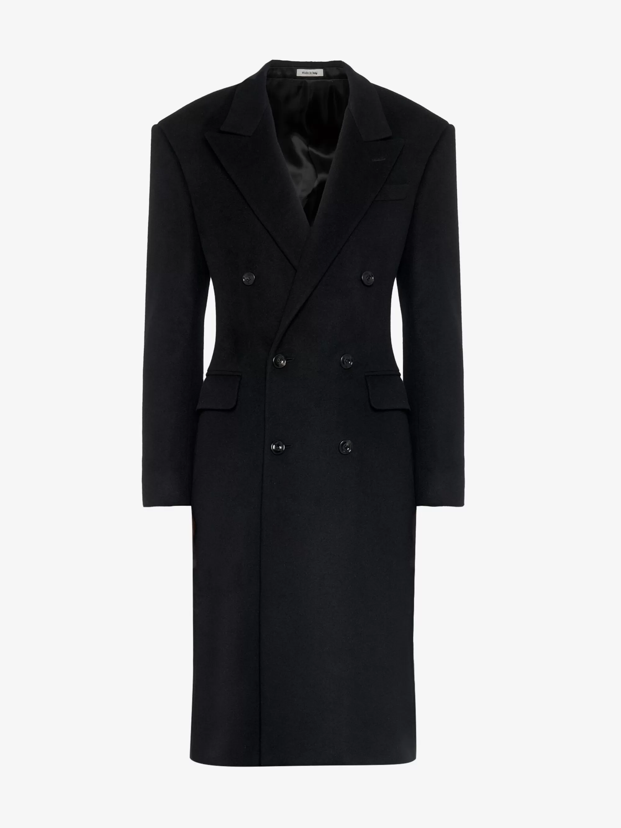 Men's Wide Shoulder Fitted Coat in >Alexander McQueen Hot