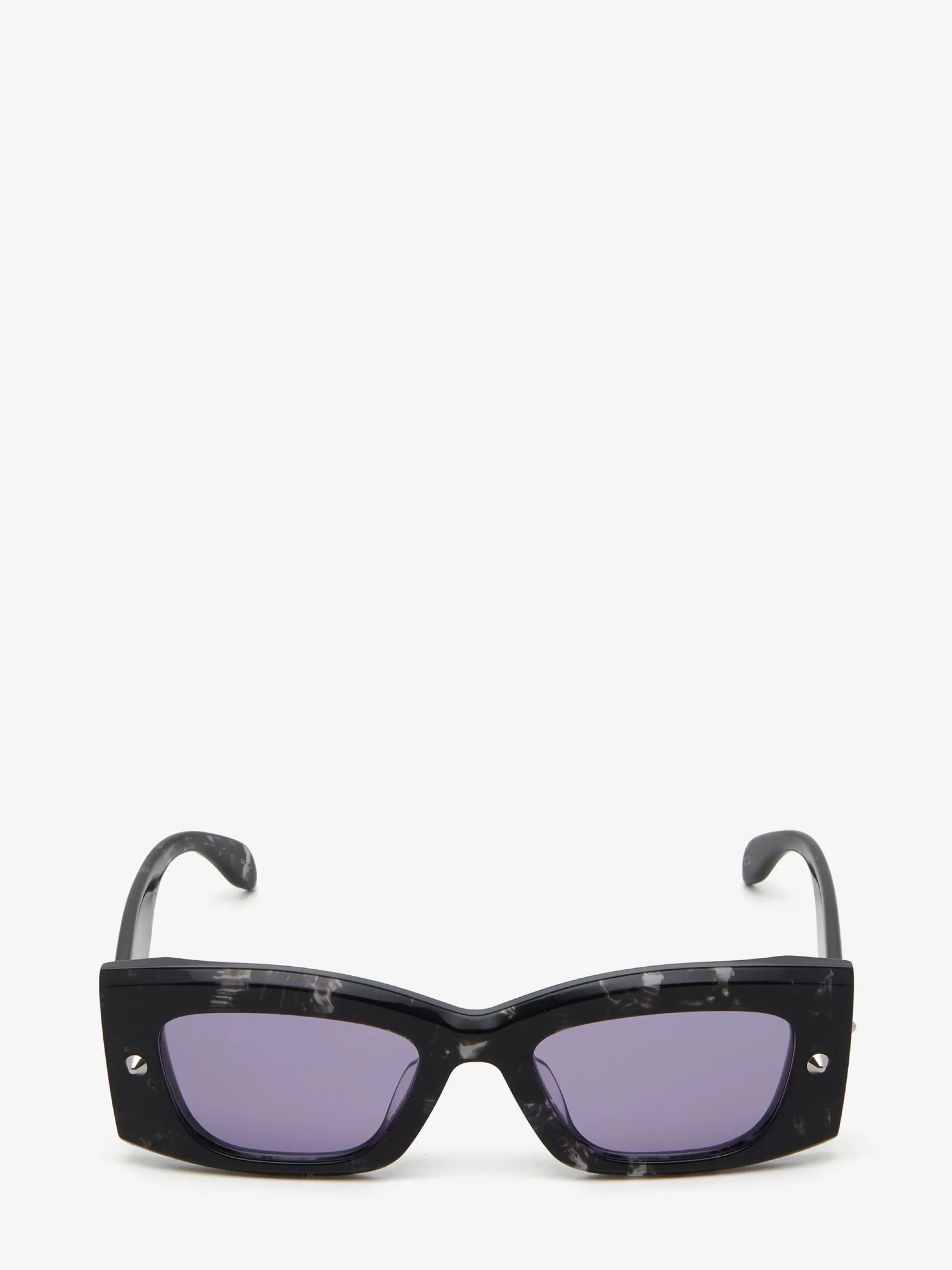 Spike Studs Rectangular Sunglasses in >Alexander McQueen Best