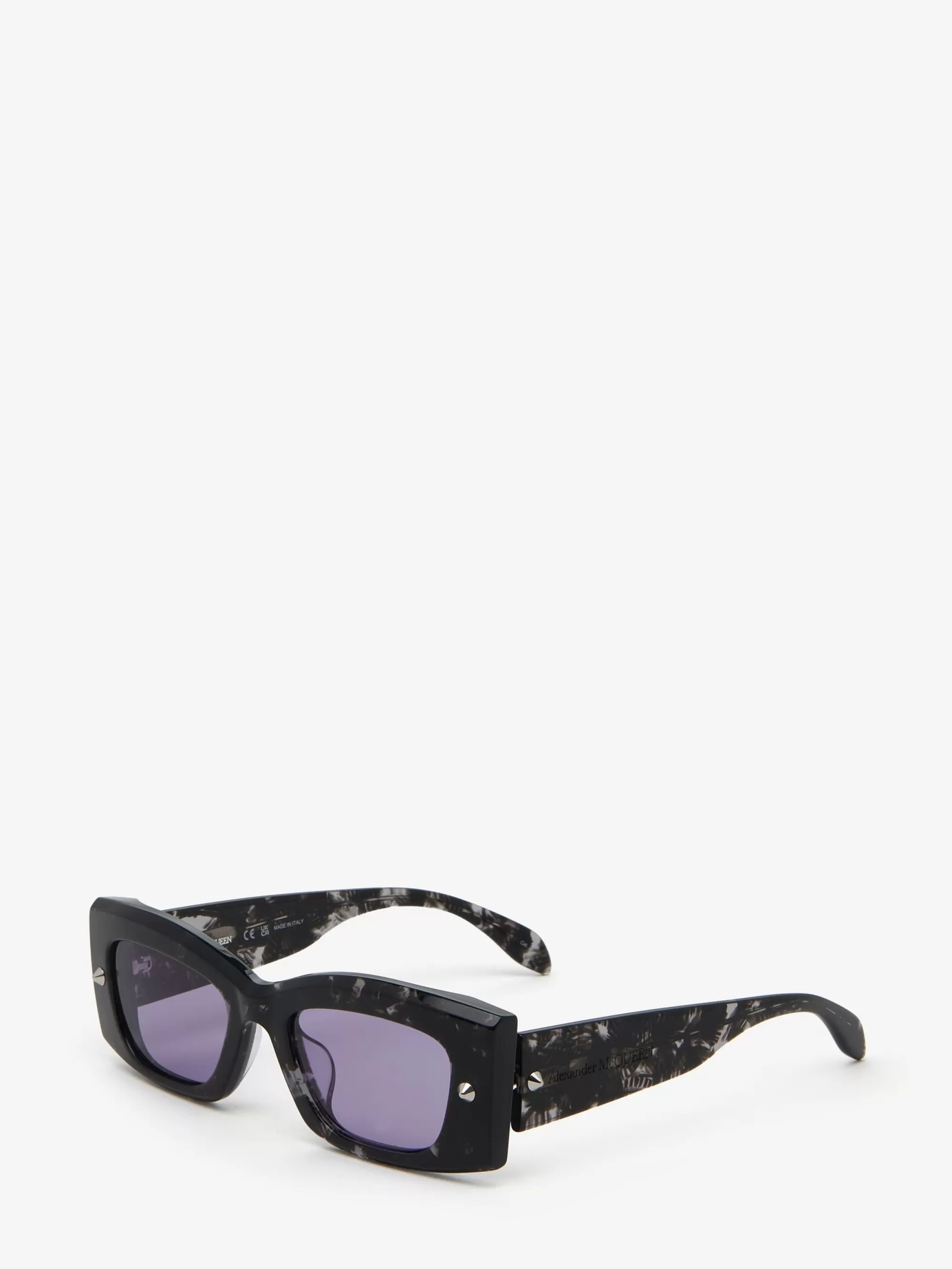 Spike Studs Rectangular Sunglasses in >Alexander McQueen Best