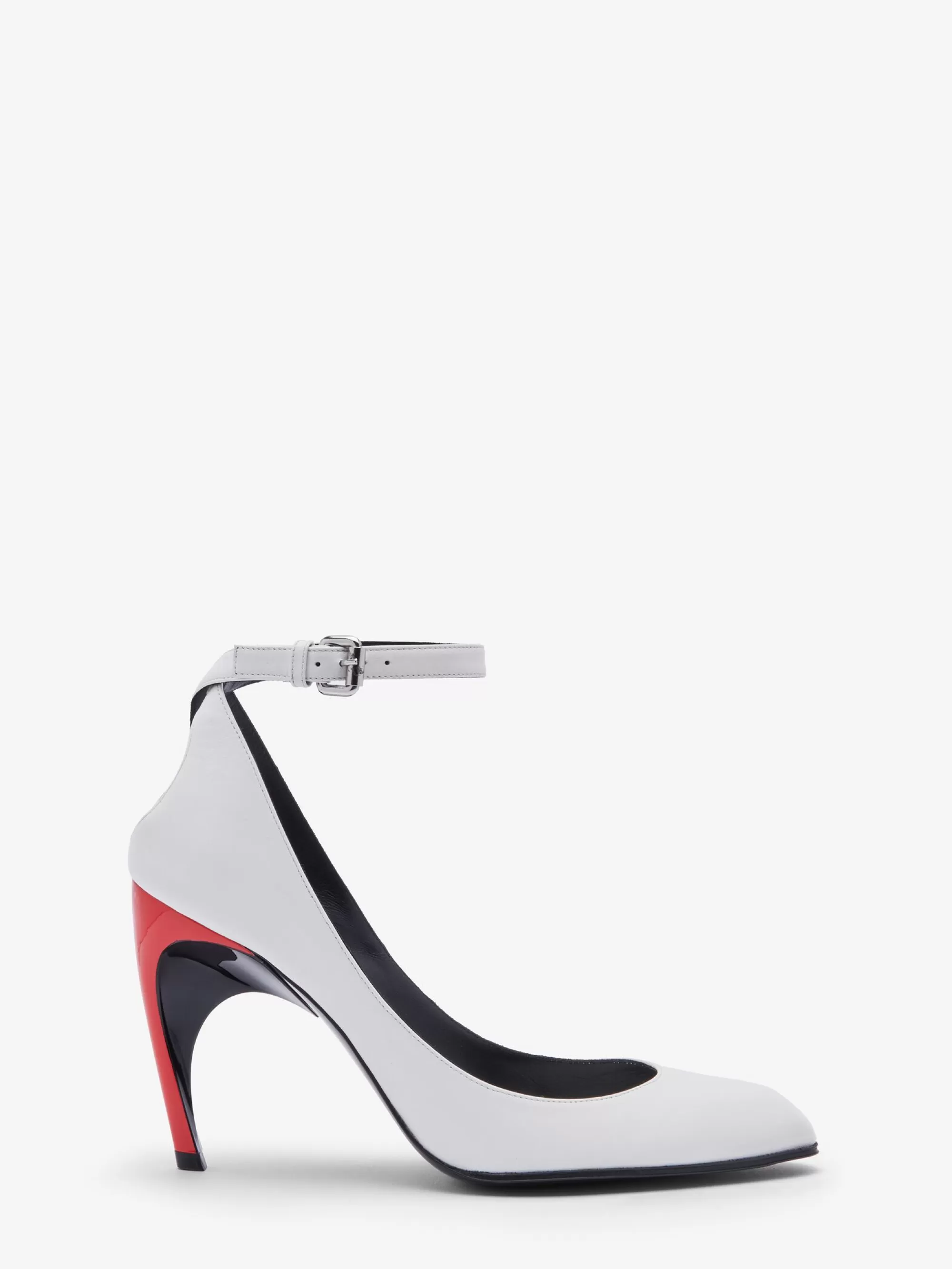 Women's Armadillo Ankle Strap Pump in >Alexander McQueen Shop