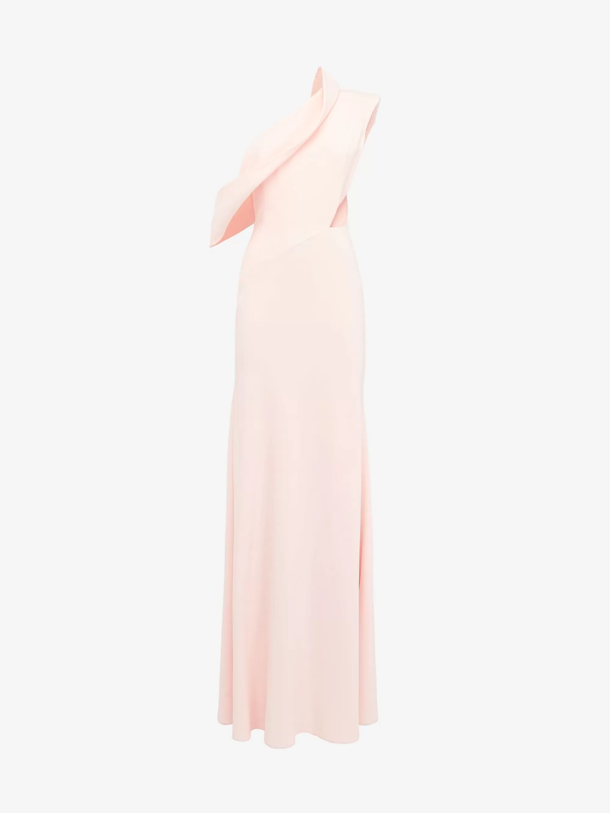 Women's Asymmetric Draped Evening Dress in >Alexander McQueen Online