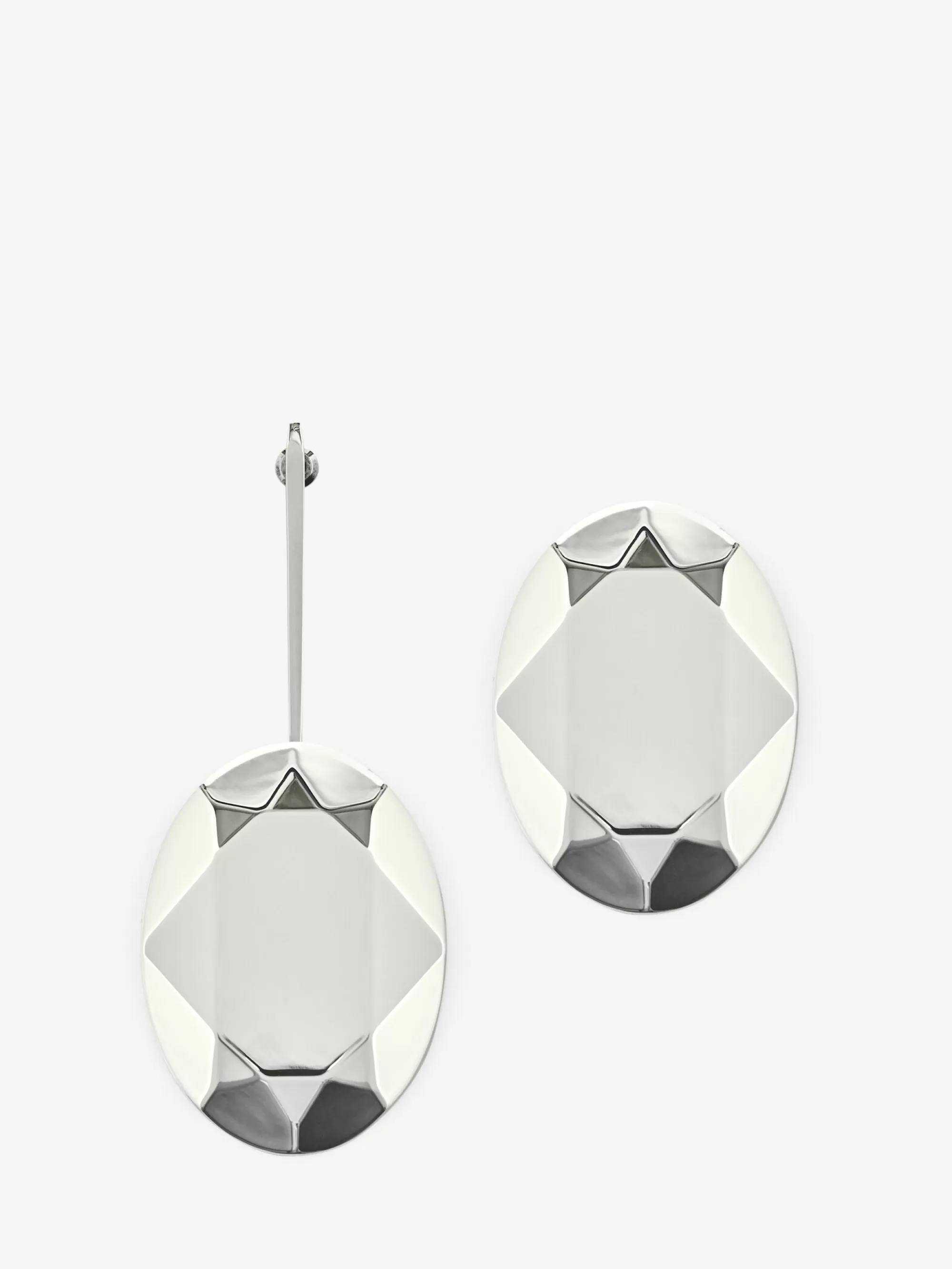 Women's Asymmetrical Faceted Earrings in >Alexander McQueen Hot