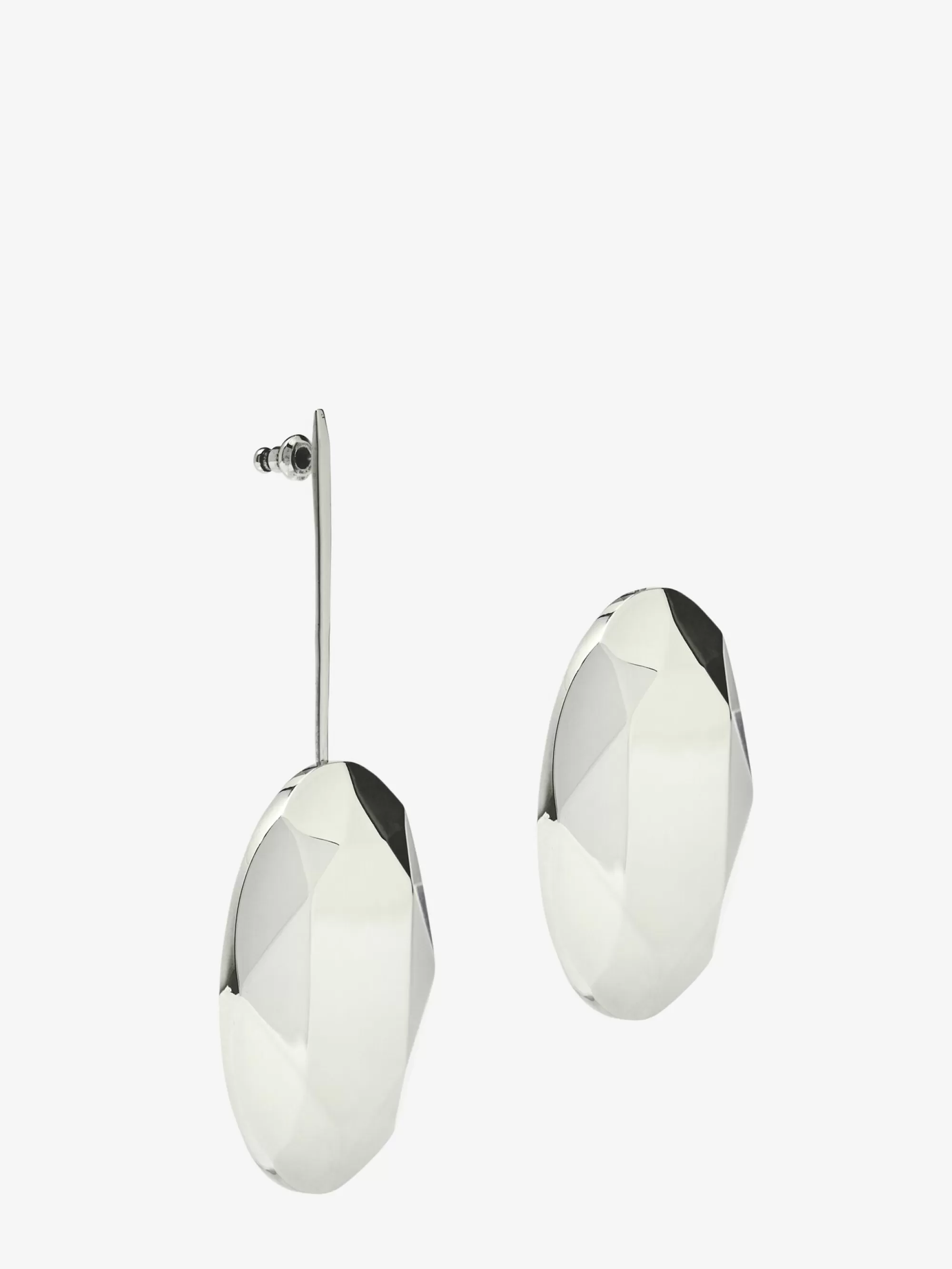 Women's Asymmetrical Faceted Earrings in >Alexander McQueen Hot