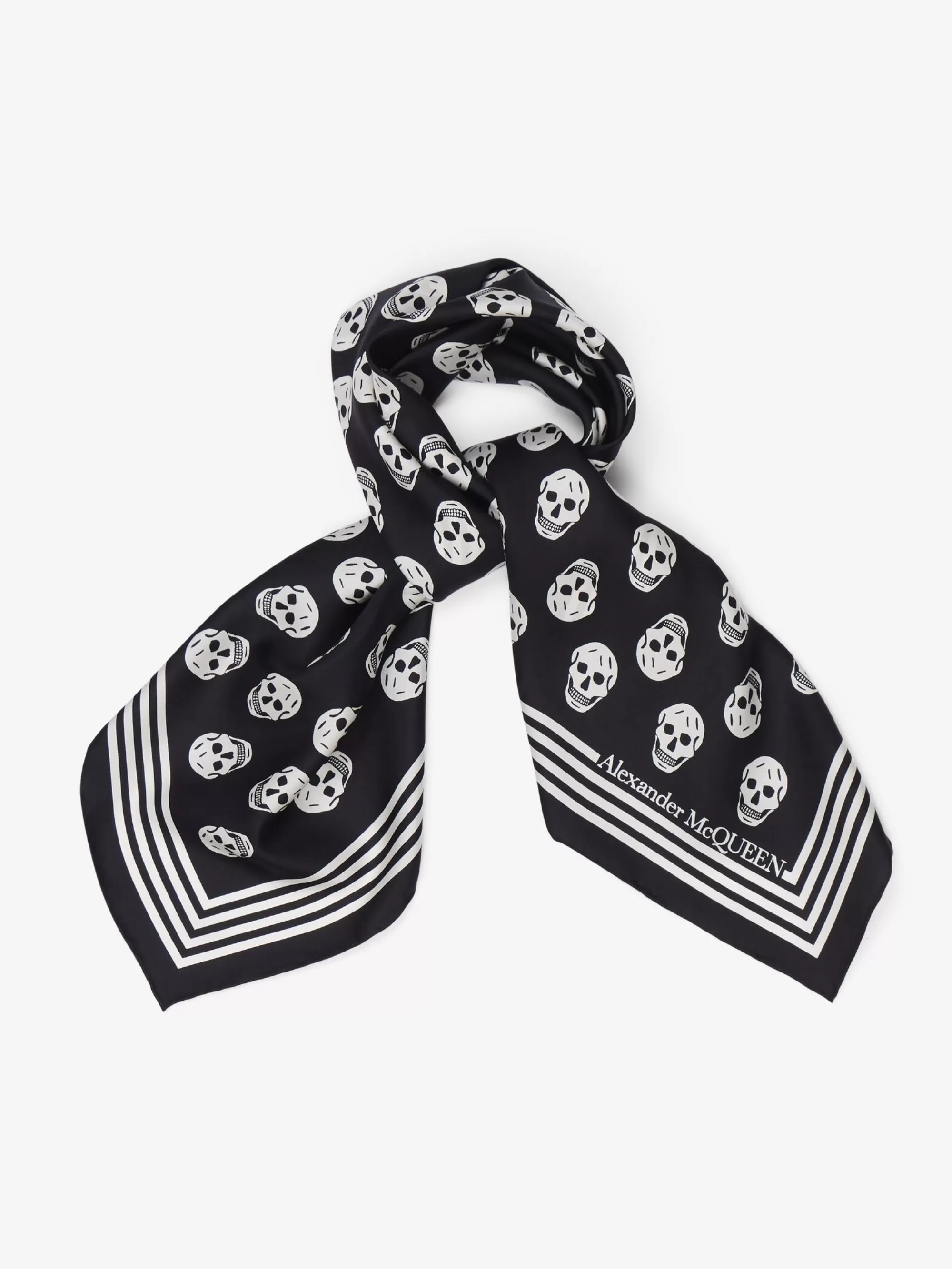 Women's Biker Skull Scarf in >Alexander McQueen Clearance