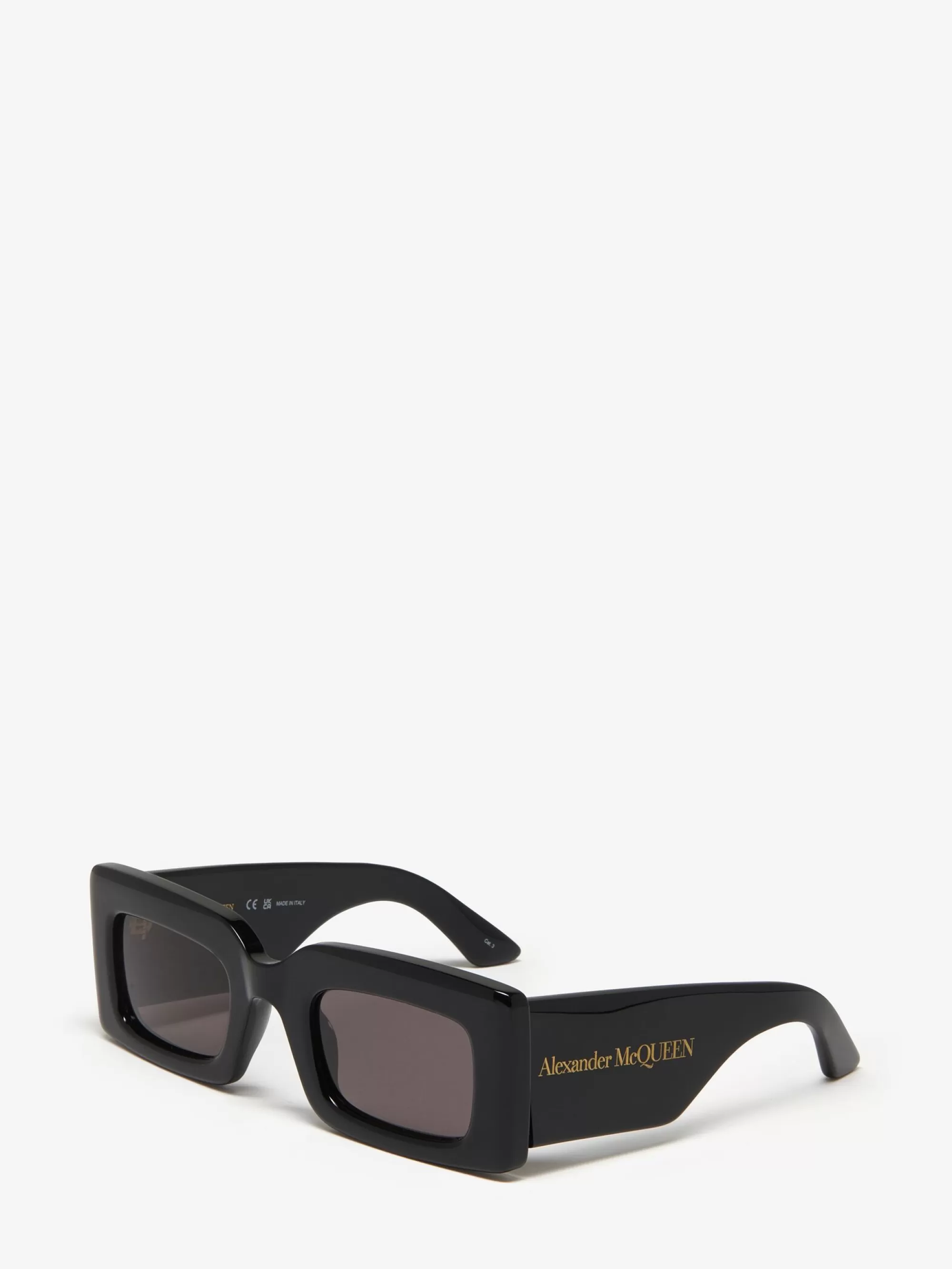 Women's Bold Rectangular Sunglasses in >Alexander McQueen Online